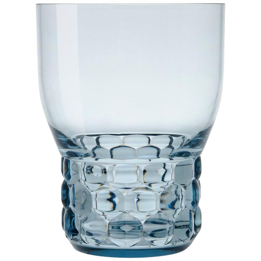 Ensemble de 16 petits verres Kartell Jellies en bleu clair de Patricia Urquiola