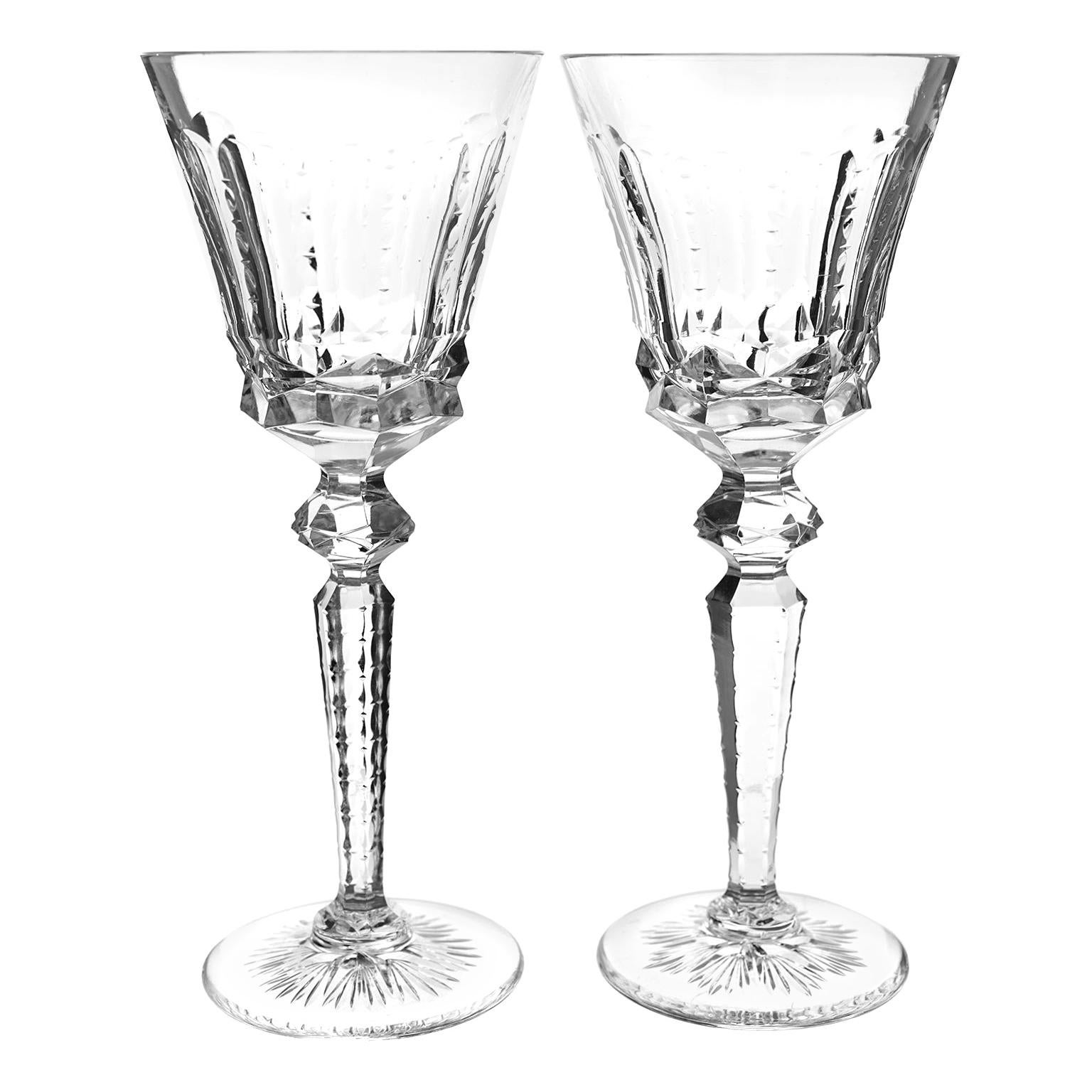 Set of 16 St. Louis Wine Goblets