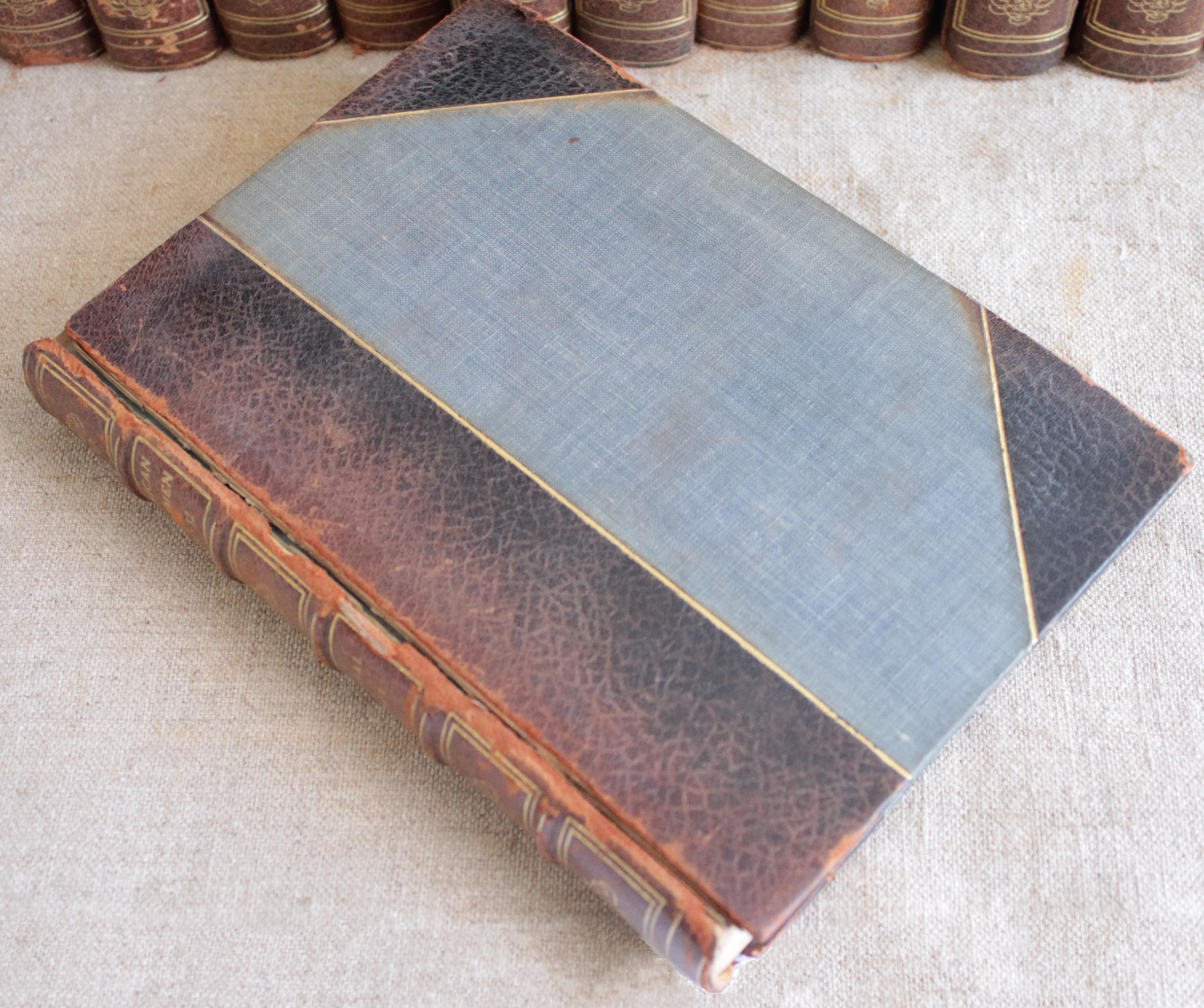 Set of 17 Antique Leather Bound American Statesmen Books 2