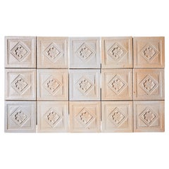 Set of 17 ceramic tiles by Roger Capron, France - 1970s