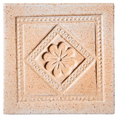 Set of 17 ceramic tiles by Roger Capron, France - 1970s