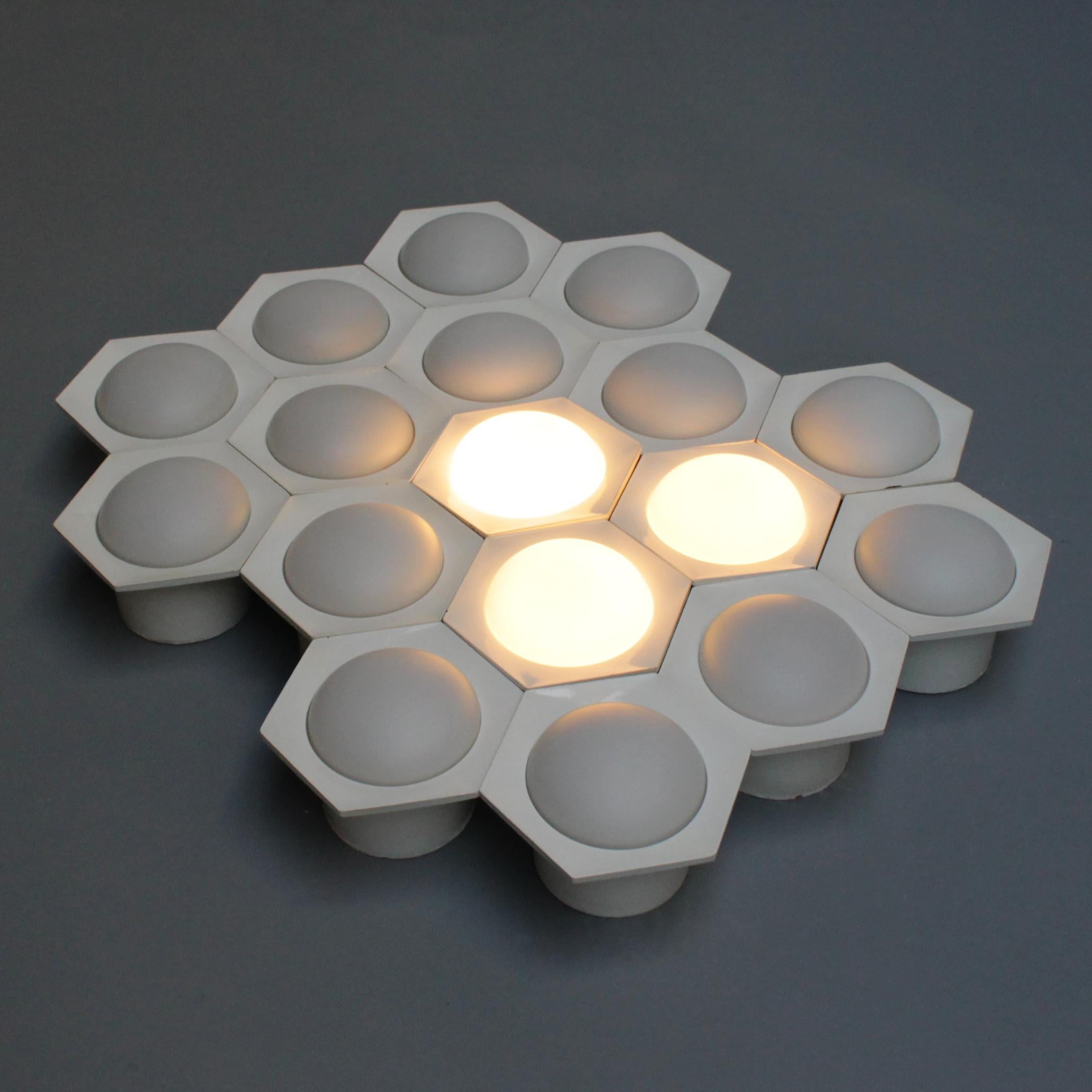 Set of 17 Wall Lights Hexagon by Raak Amsterdam 1