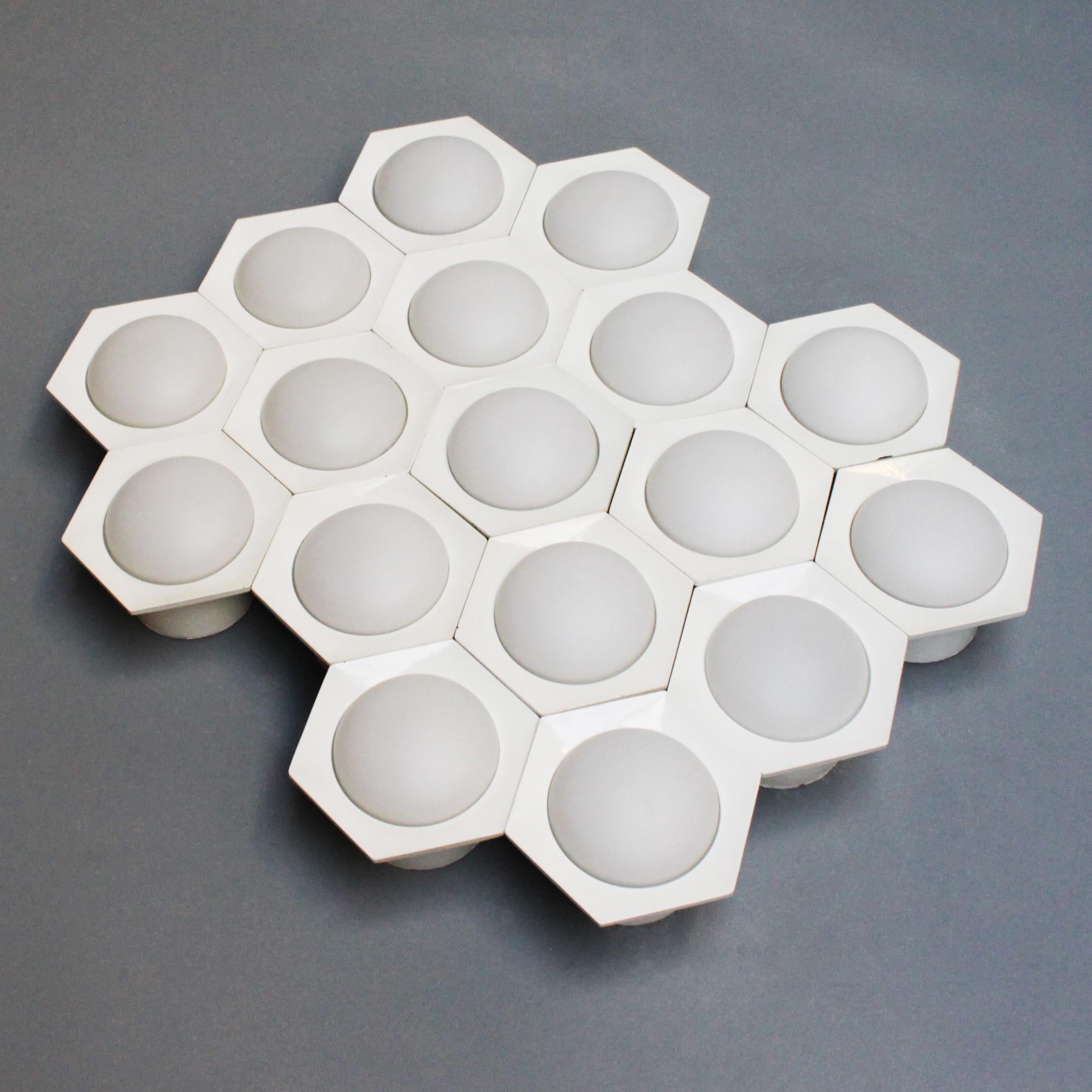 Set of 17 Wall Lights Hexagon by Raak Amsterdam 2