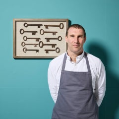 Set of 17th Century English Keys Framed