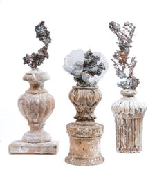 Conjunto de "Fragmentos de Florencia" italianos del siglo XVII con cobre de forma libre