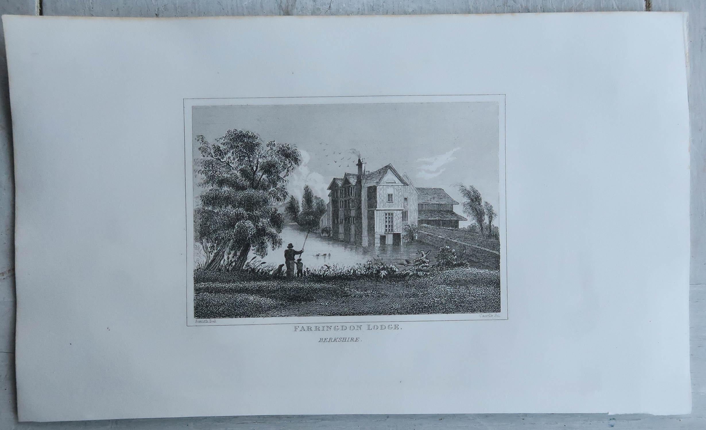 Set of 18 Antique Prints of English Country Cottages, circa 1840 For Sale 7