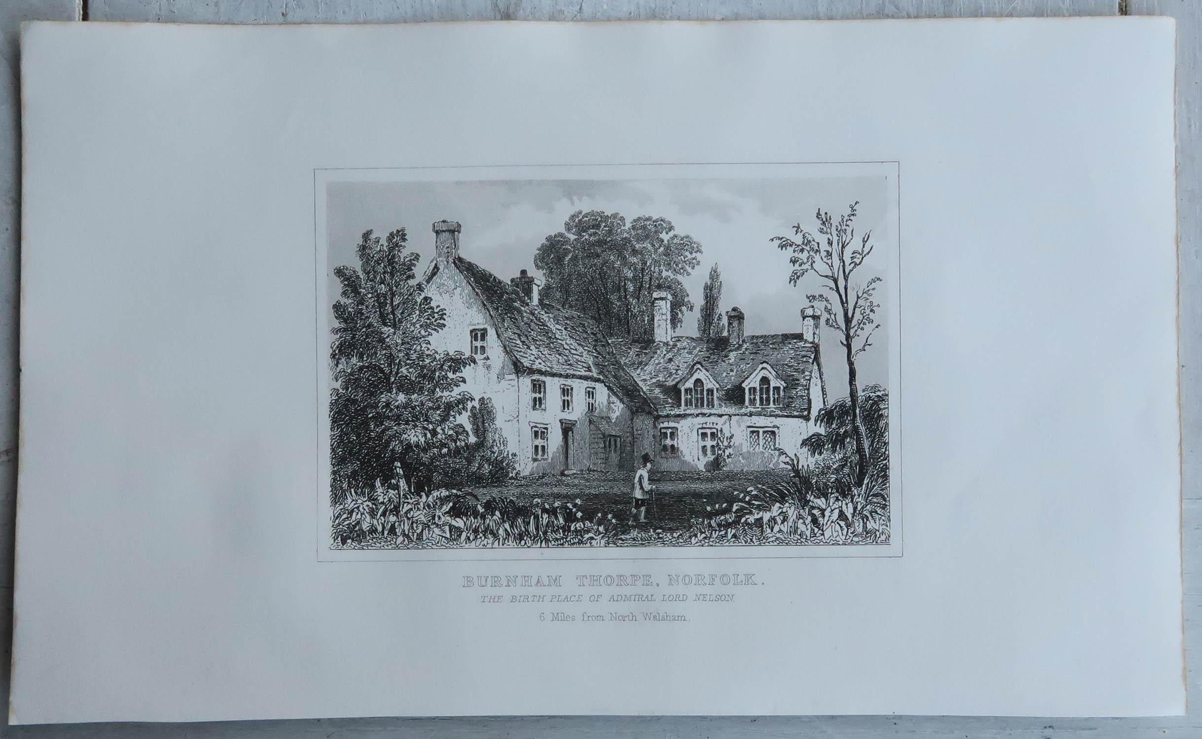 Other Set of 18 Antique Prints of English Country Cottages, circa 1840 For Sale