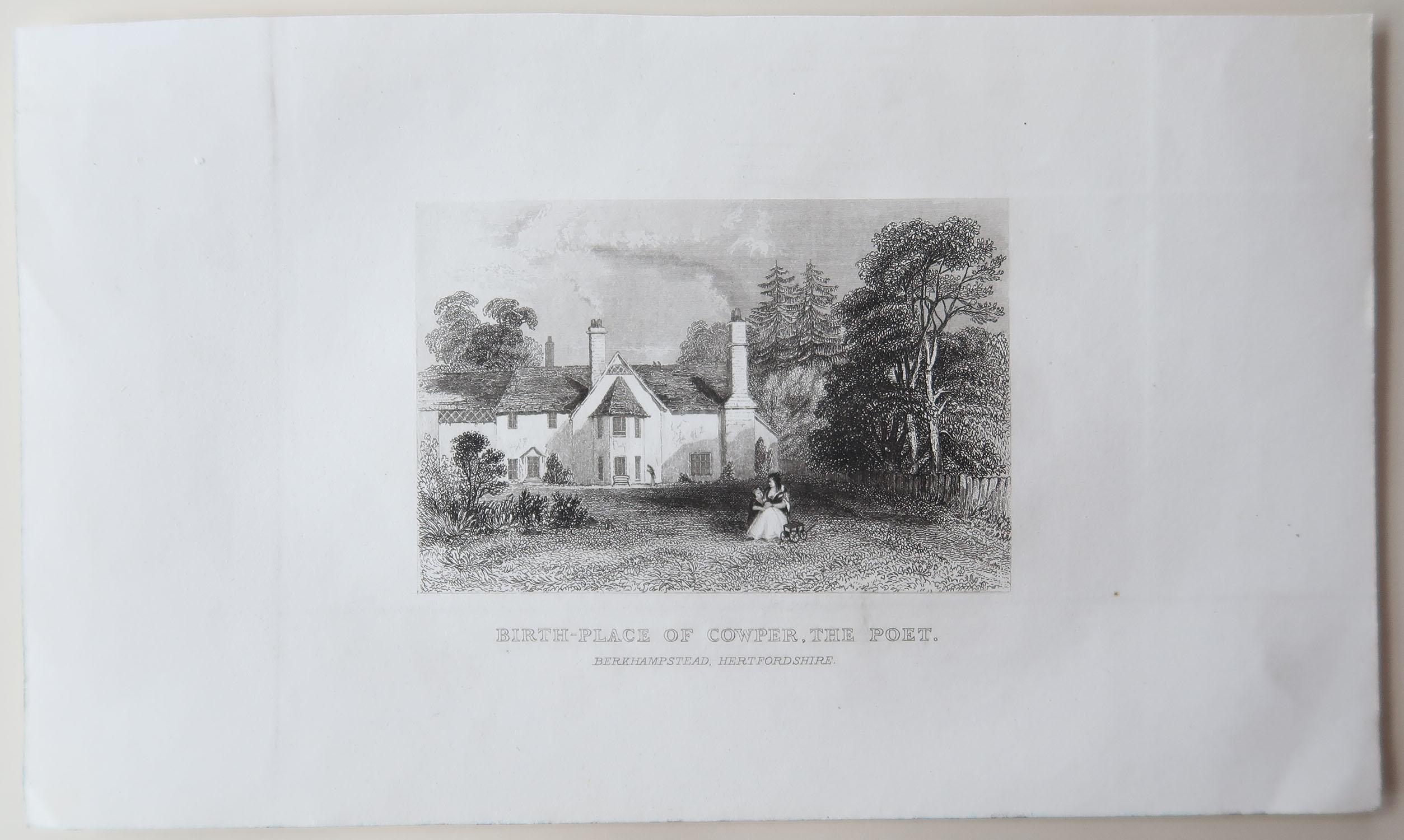 Set of 18 Antique Prints of English Country Cottages, circa 1840 In Good Condition In St Annes, Lancashire