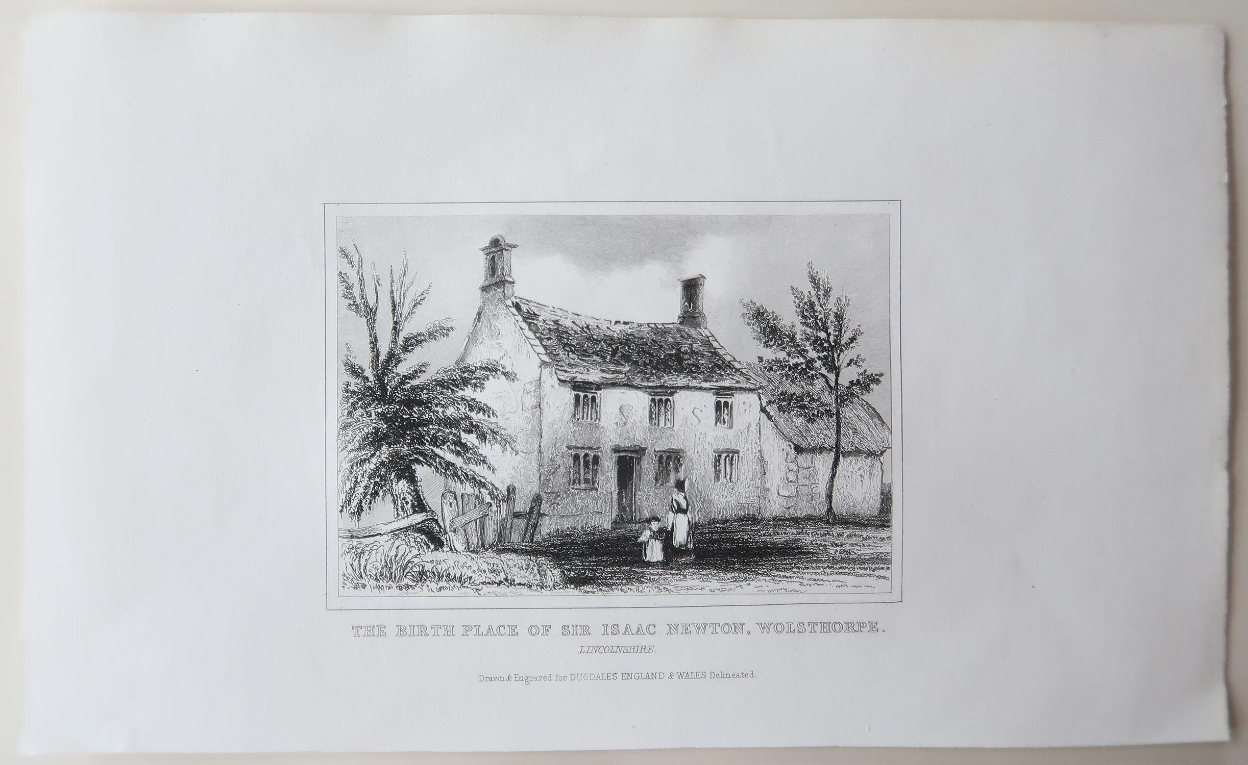 Mid-19th Century Set of 18 Antique Prints of English Country Cottages, circa 1840