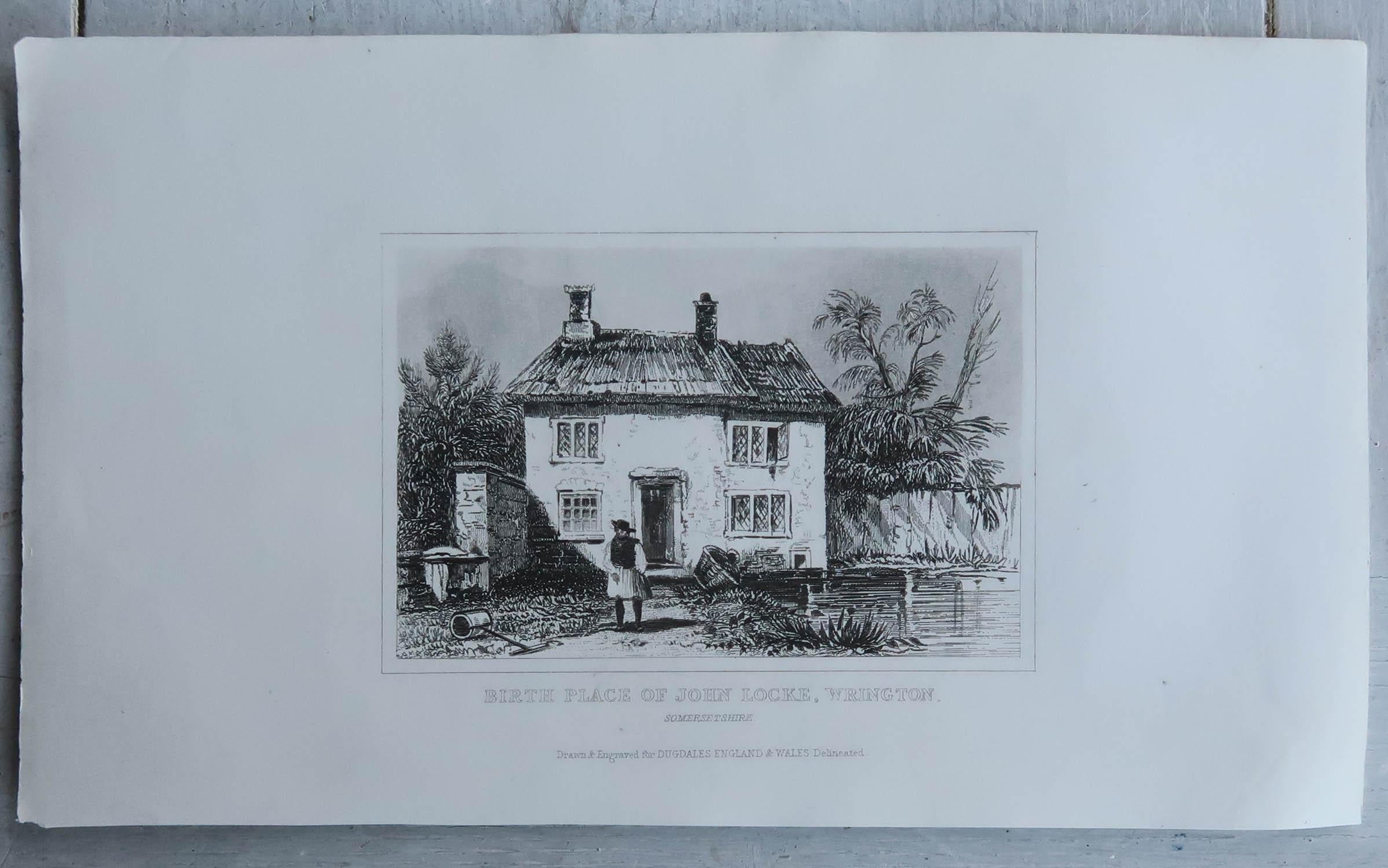 Paper Set of 18 Antique Prints of English Country Cottages, circa 1840 For Sale