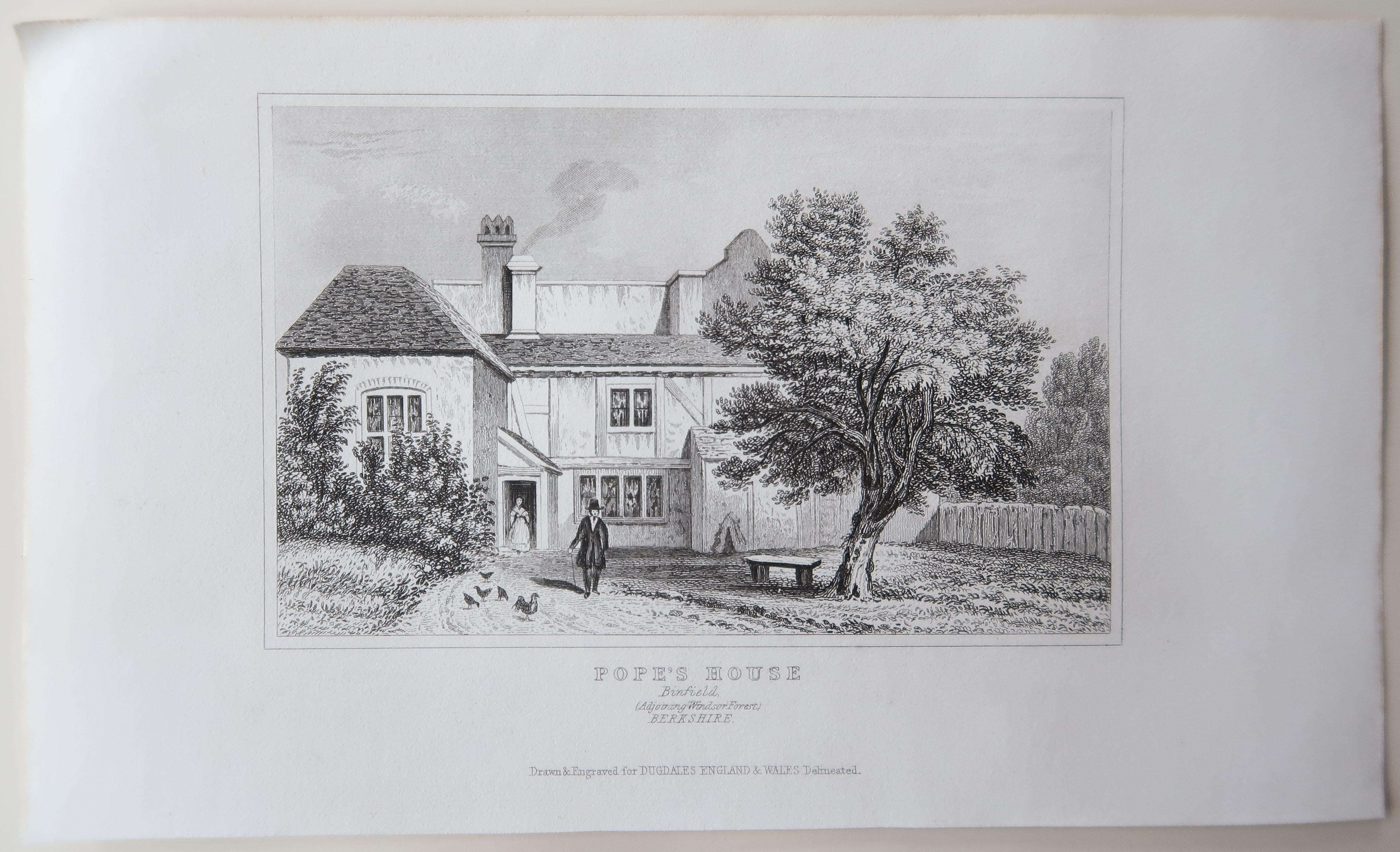 Set of 18 Antique Prints of English Country Cottages, circa 1840 1