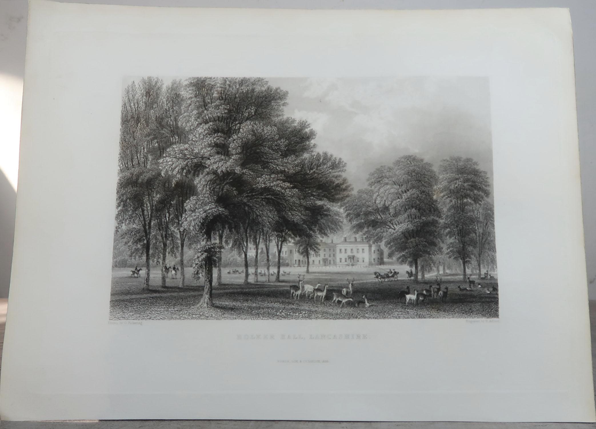 Set of 18 Antique Prints of English Country Houses and Gardens, circa 1830 3