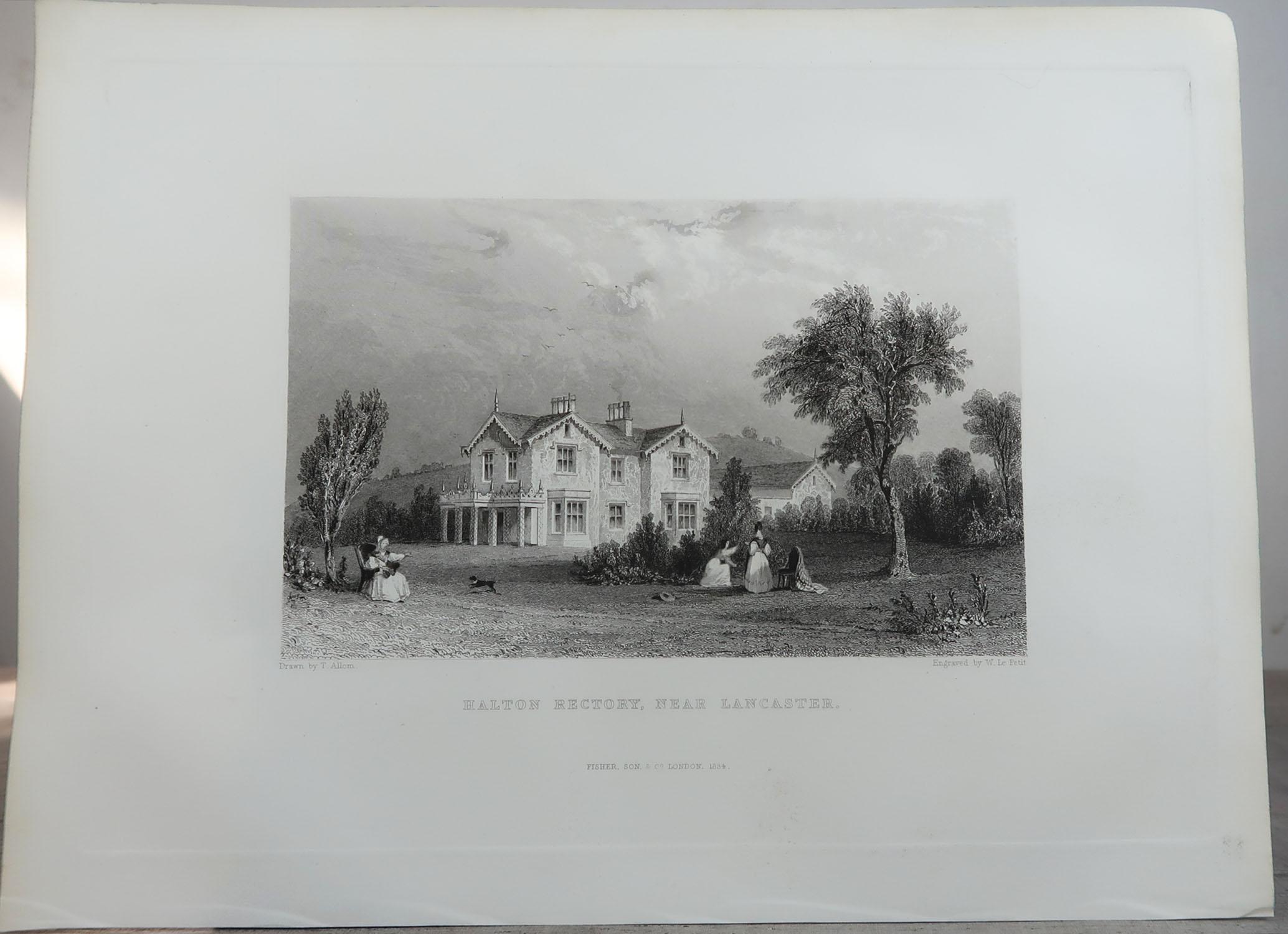 Set of 18 Antique Prints of English Country Houses and Gardens, circa 1830 5
