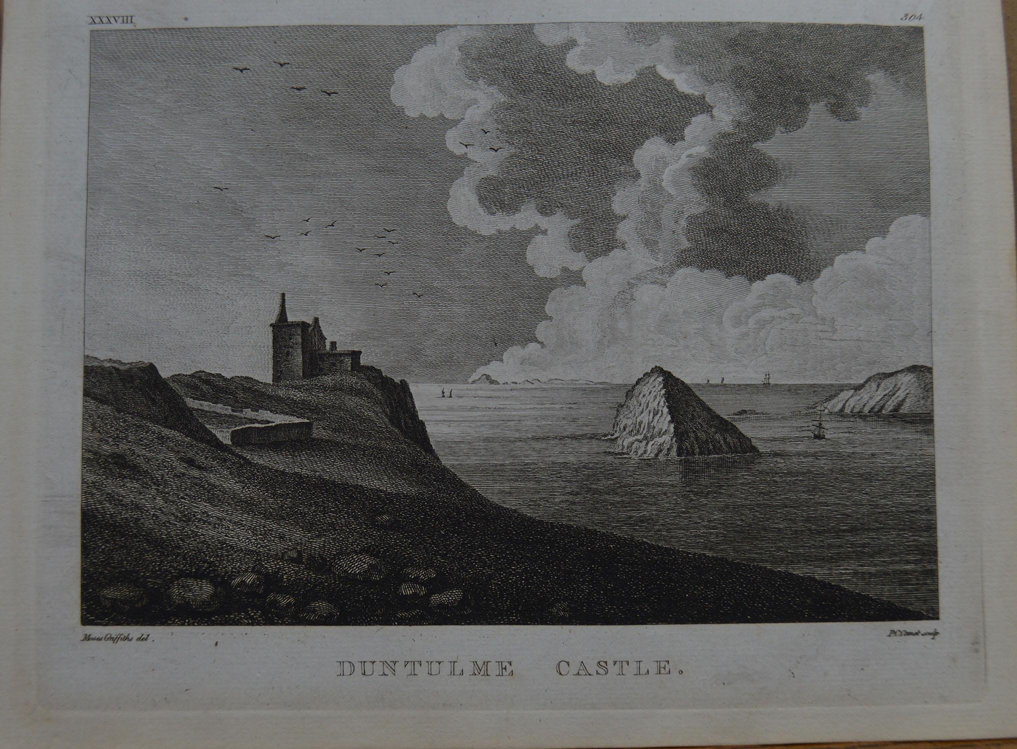 Set of 18 Antique Prints of Scottish Castles, circa 1770 3