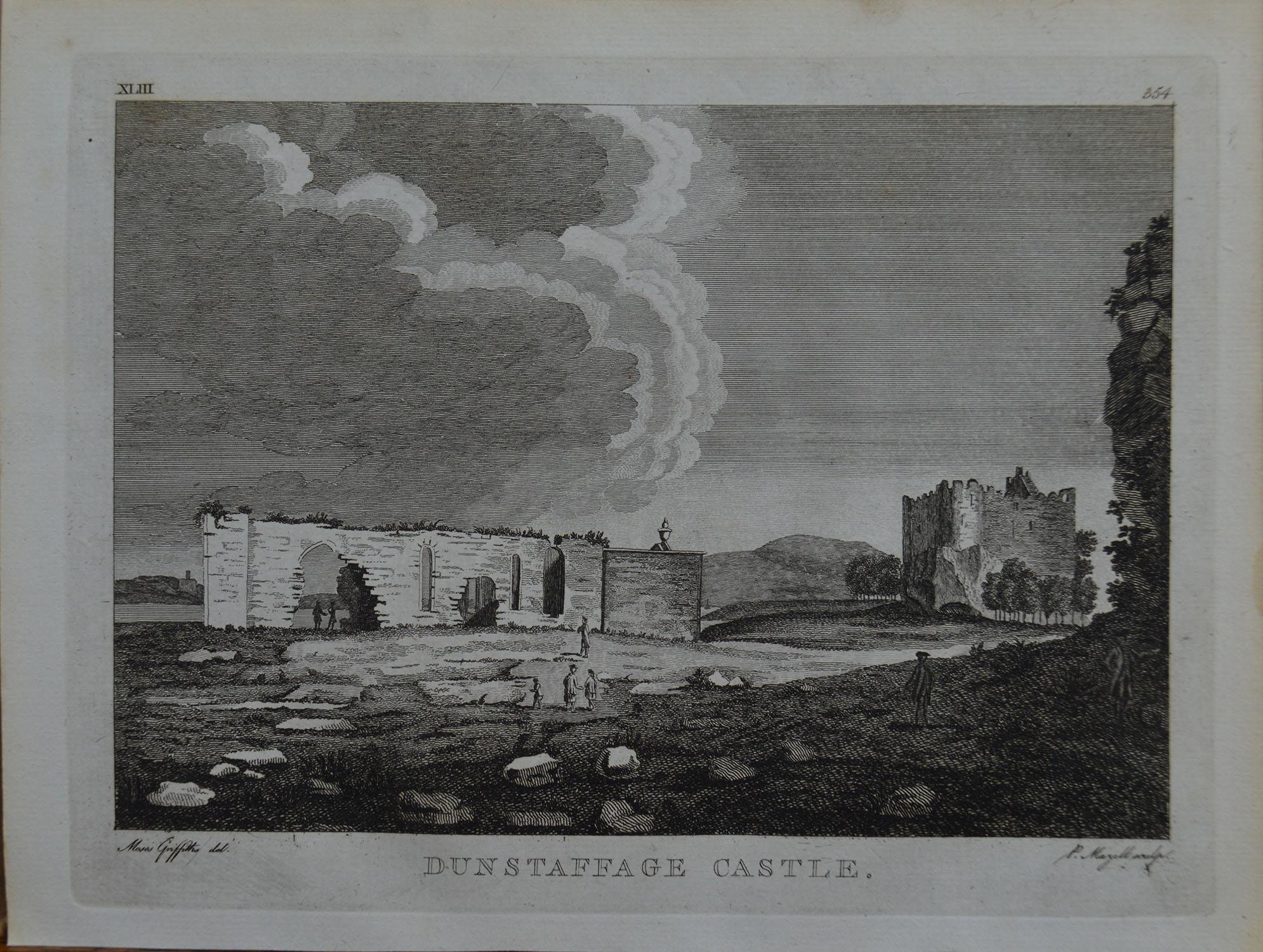 Set of 18 Antique Prints of Scottish Castles, circa 1770 6