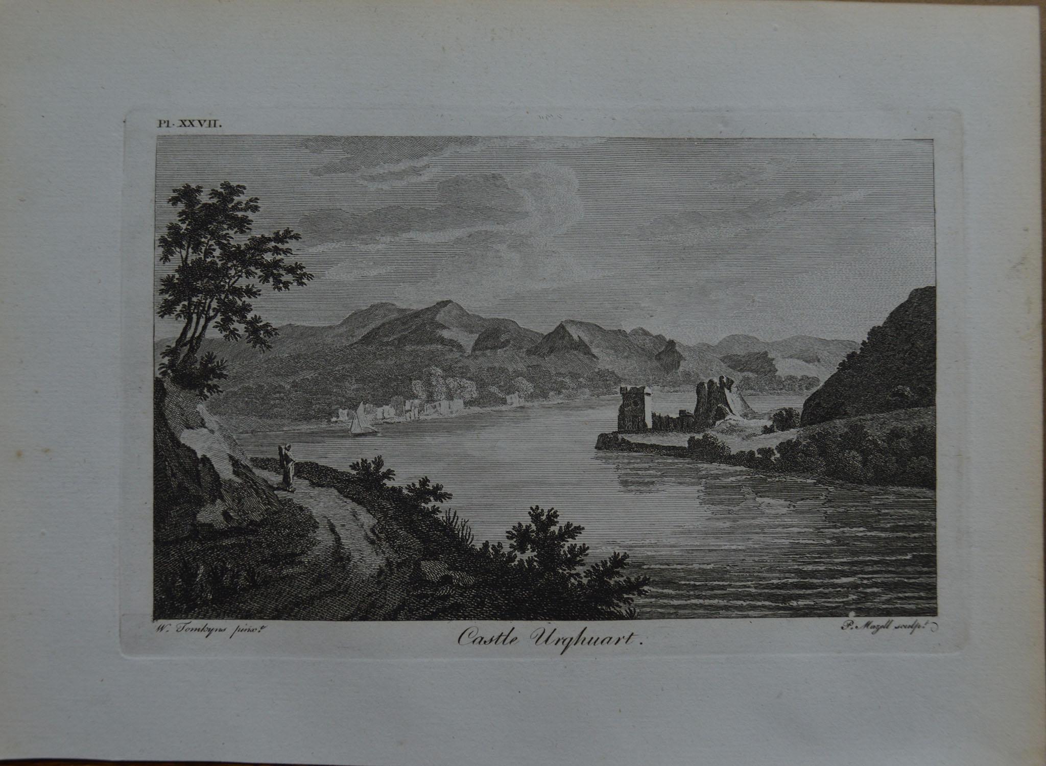 Set of 18 Antique Prints of Scottish Castles, circa 1770 7