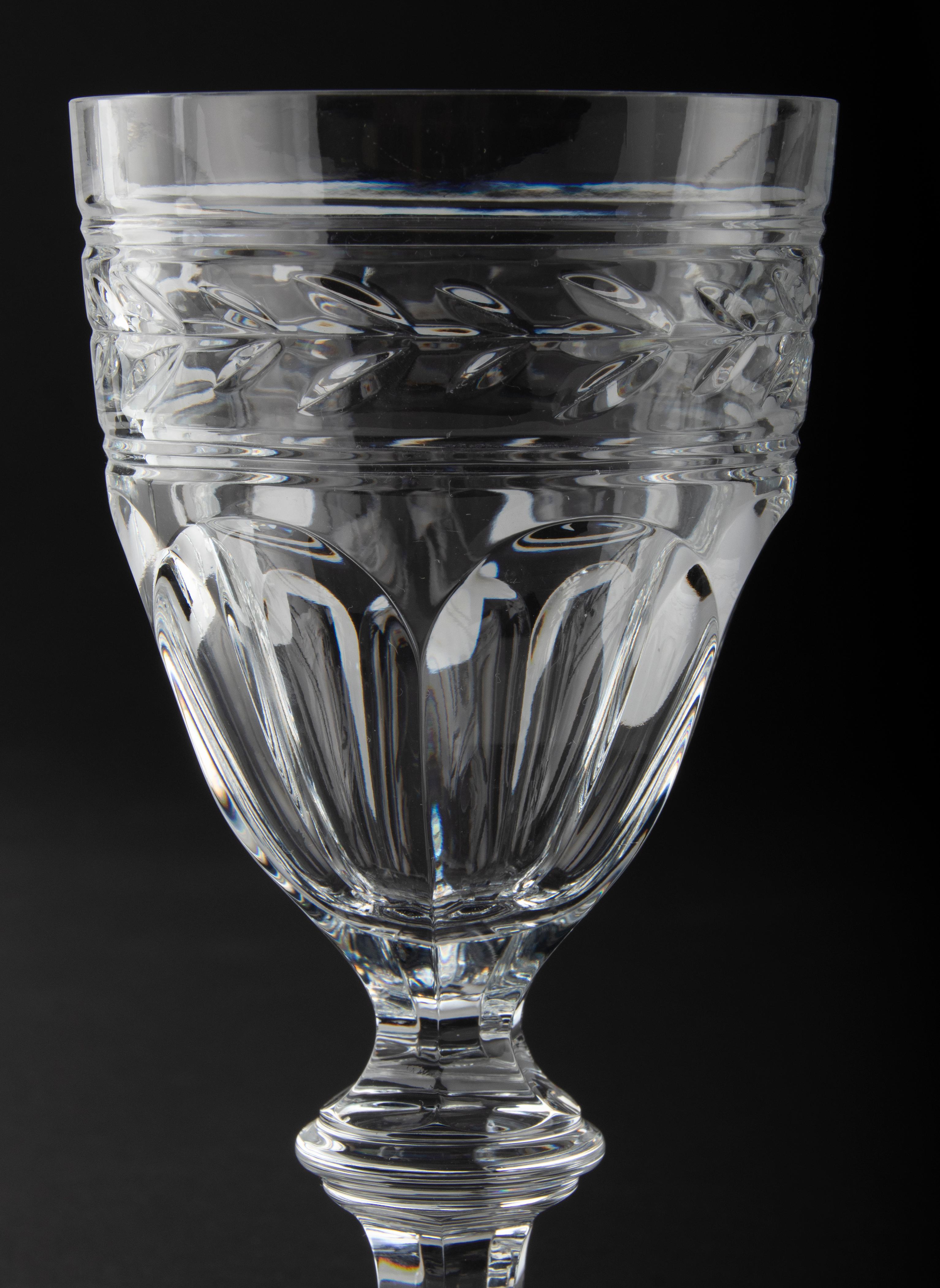 Set of 18 Crystal Glasses Made by Baccarat Model Jonzac For Sale 4