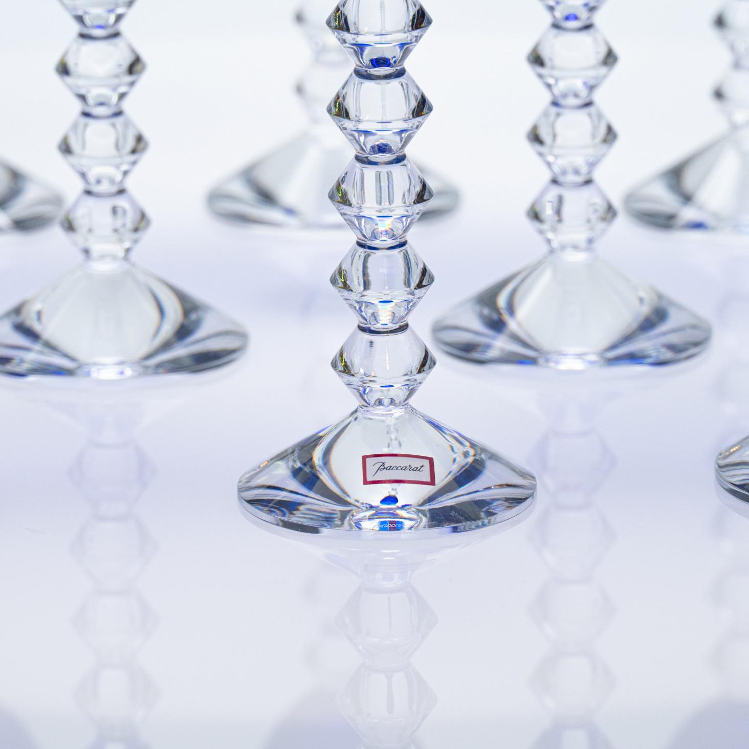 Set di 18 bicchieri di cristallo Exquise Deep Blue Baccarat, Francia in vendita 1