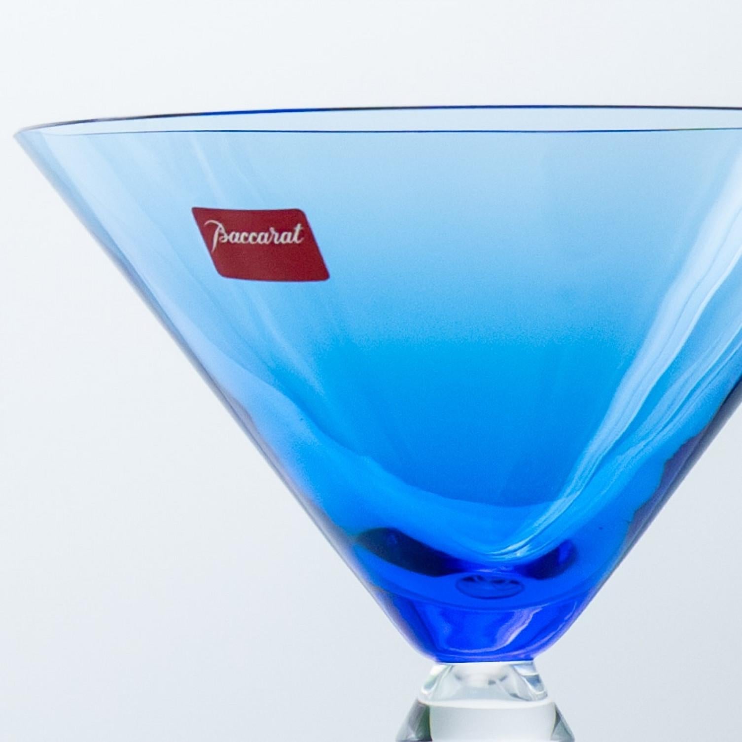Satz von 18 Exquise Multi Color Baccarat Kristallgläsern, Frankreich im Angebot 5