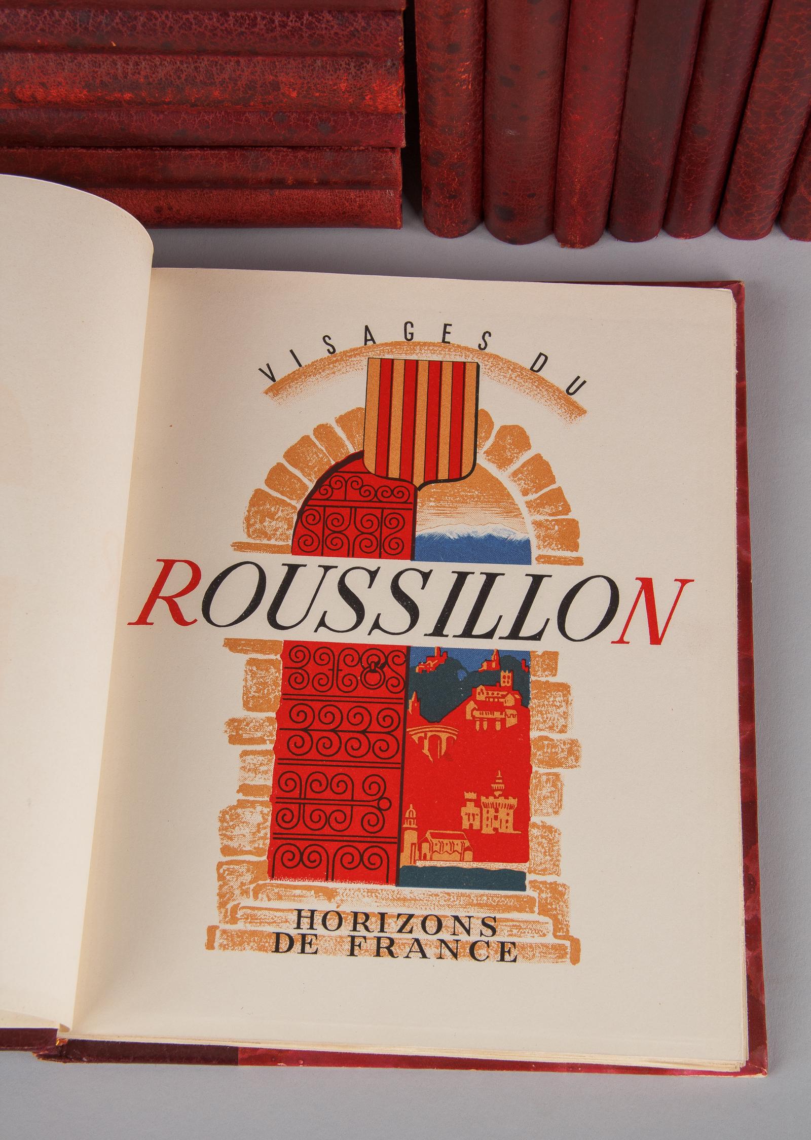 20th Century Illustrated French Books, Regions of France, 1940s-1950s