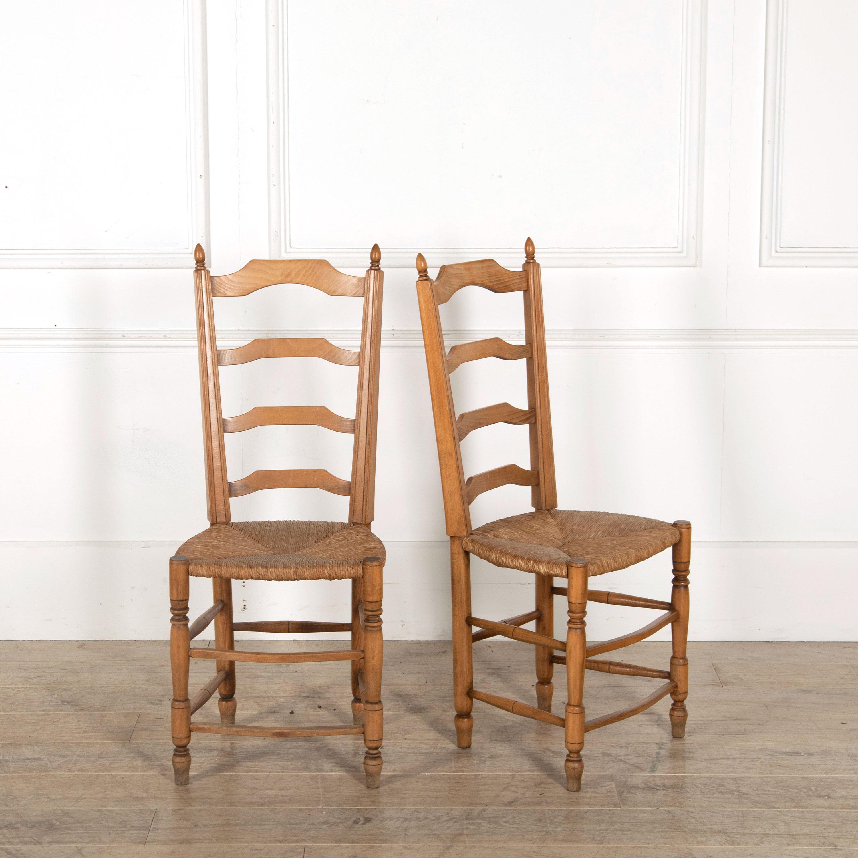 French Provincial Set of 18 Fruitwood Dining Chairs