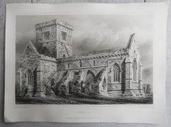Set of 18 Gothic Architectural Prints ( Scotland ) After Robert Billings. 1848