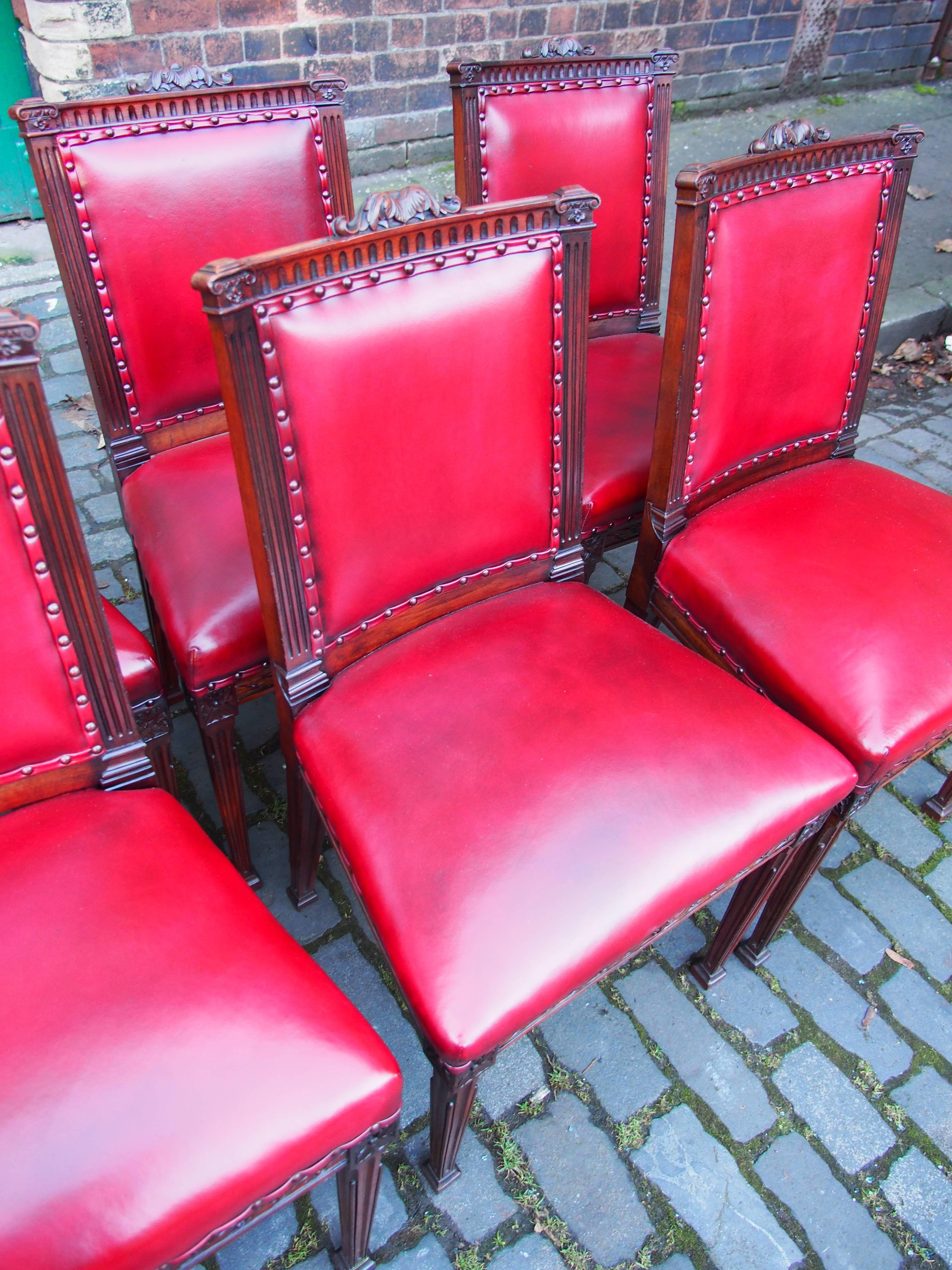 Set of 18 Mahogany Dining Chairs by Morison & Co, Edinburgh 7