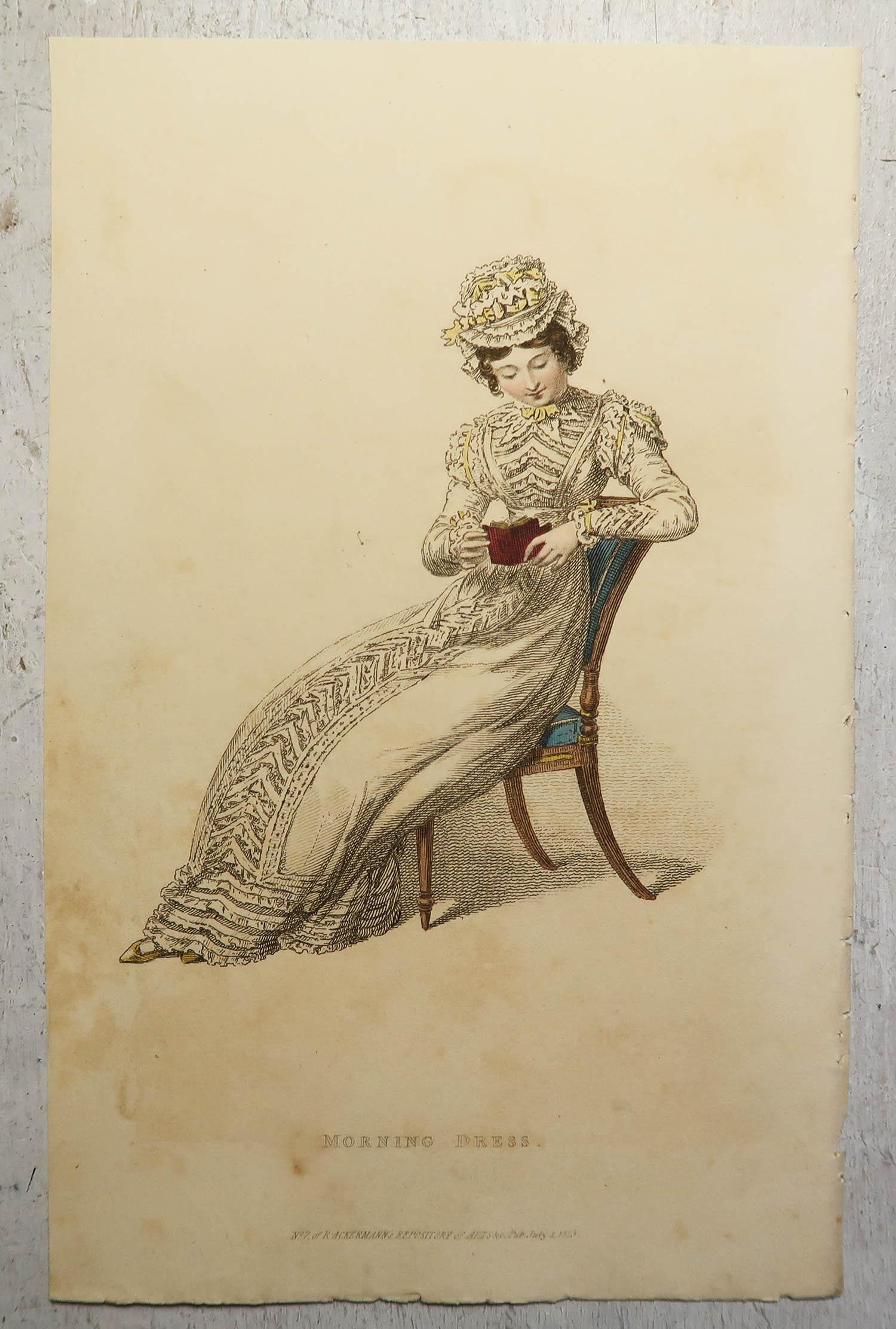 Set of 18 Original Antique Fashion Prints, Dated 1809 - 1823 For Sale 6