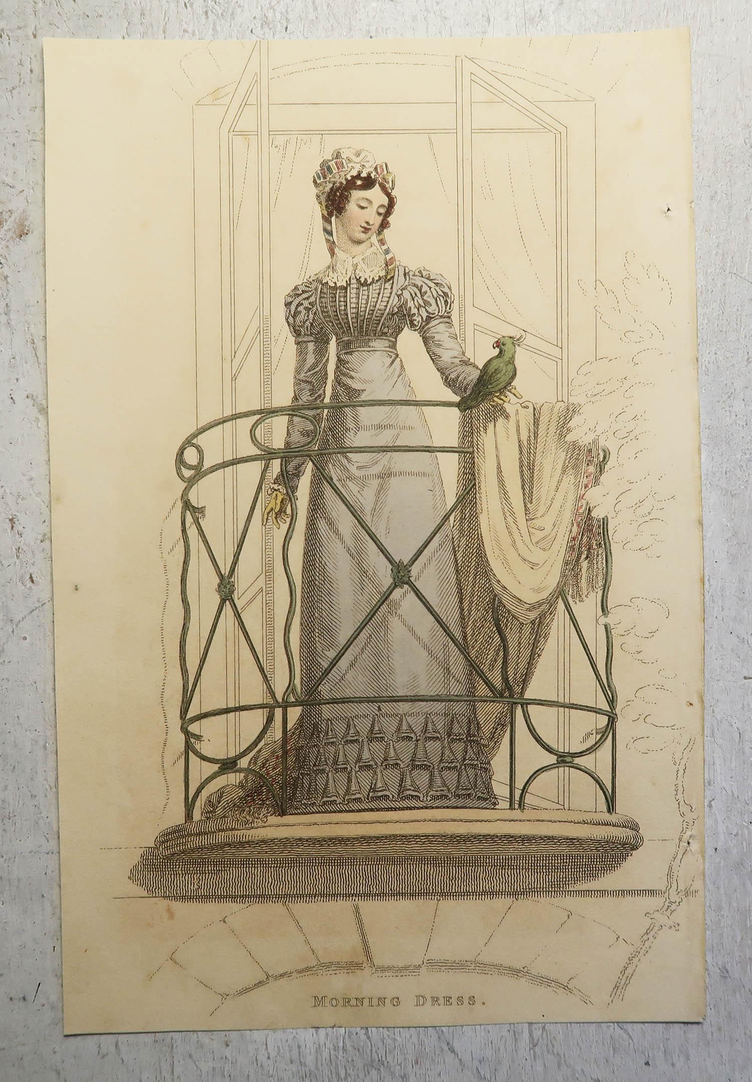 Set of 18 Original Antique Fashion Prints, Dated 1809 - 1823 For Sale 7