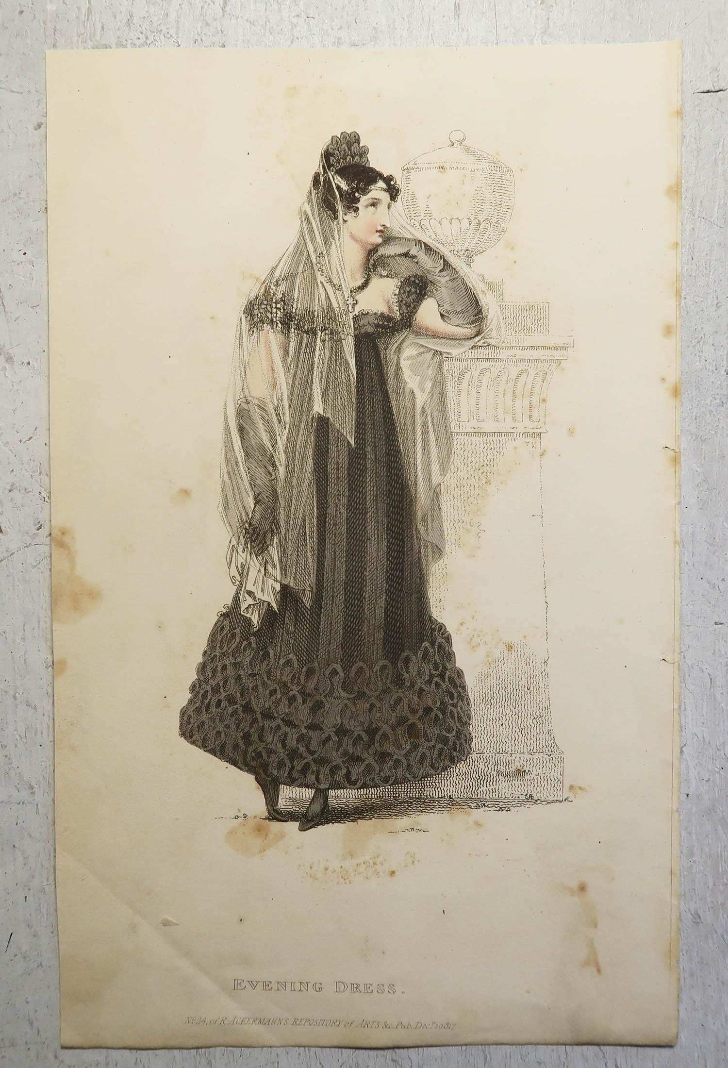 Set of 18 Original Antique Fashion Prints, Dated 1809 - 1823 For Sale 9