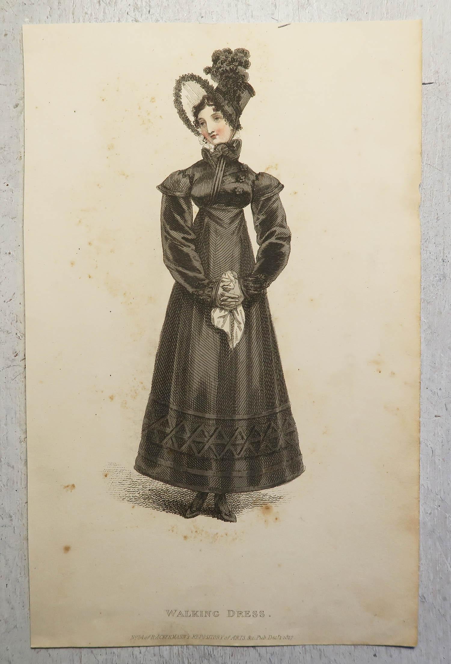 Set of 18 Original Antique Fashion Prints, Dated 1809 - 1823 For Sale 10