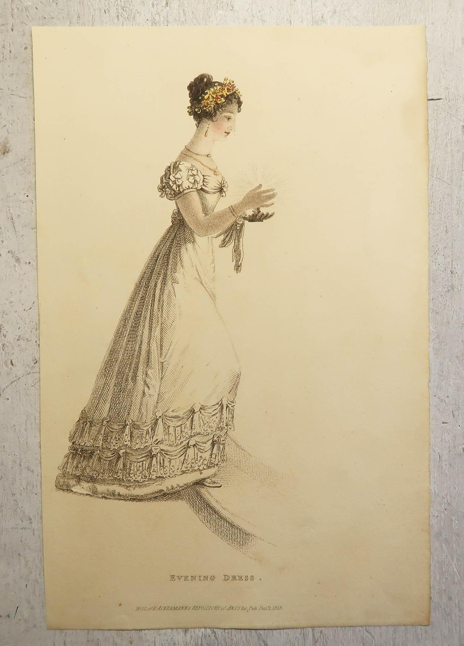 Set of 18 Original Antique Fashion Prints, Dated 1809 - 1823 For Sale 1