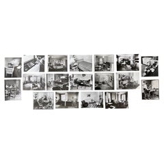 Set of 18 Original Photos of Interior, scandinavian furniture - Sweden - 1950s