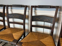 Set of 1840’s Paint Decorated and Stenciled chairs