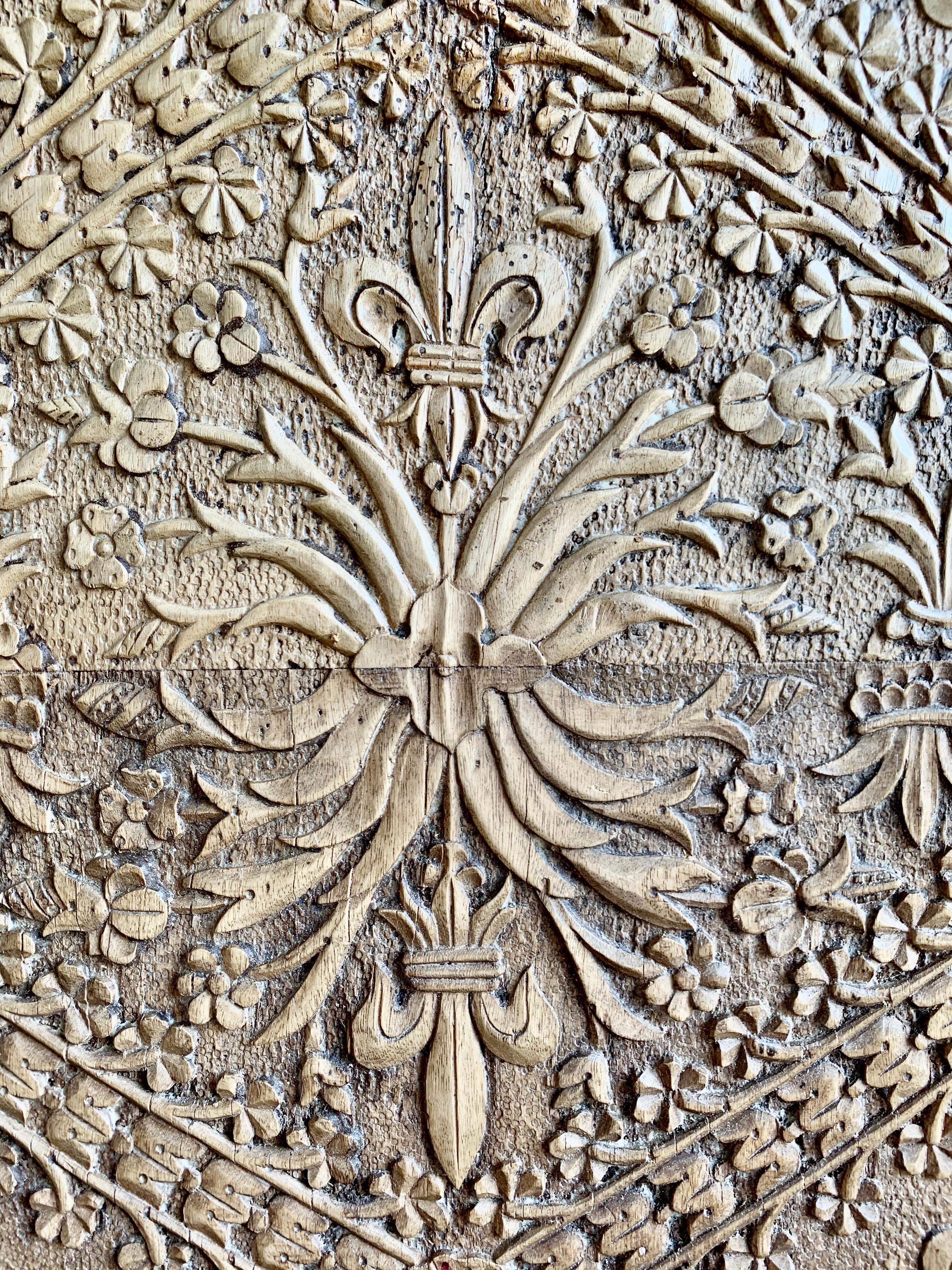 Walnut Set of 18th Century Spanish Carved Panels