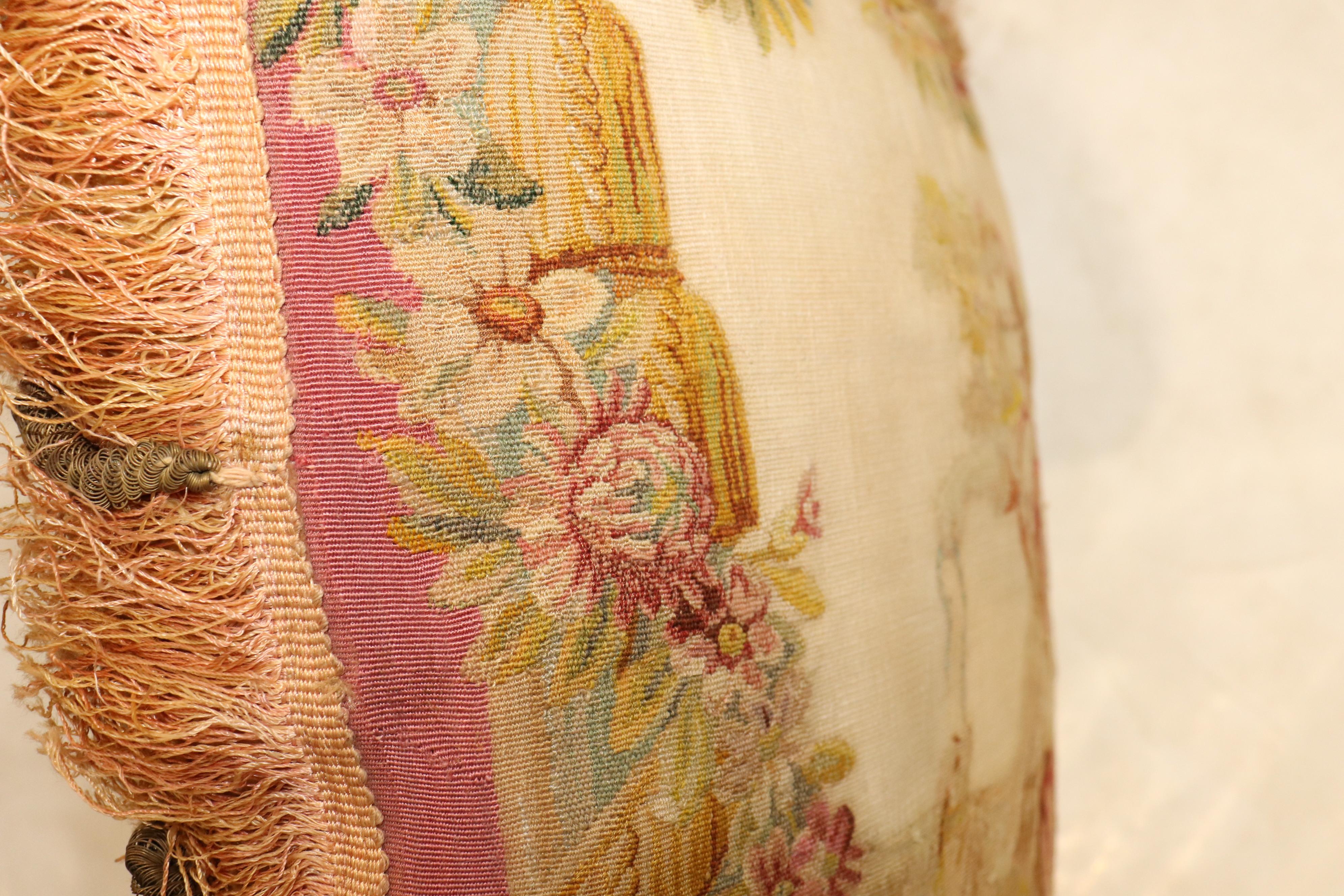 Set of 18th Century Aubusson Tapestry Pillows 3