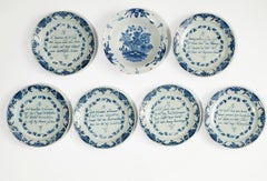 Set of 18th Century Delft Plates