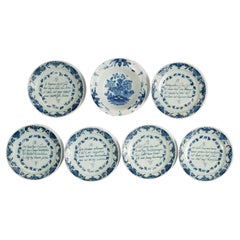 Set of 18th Century Delft Plates