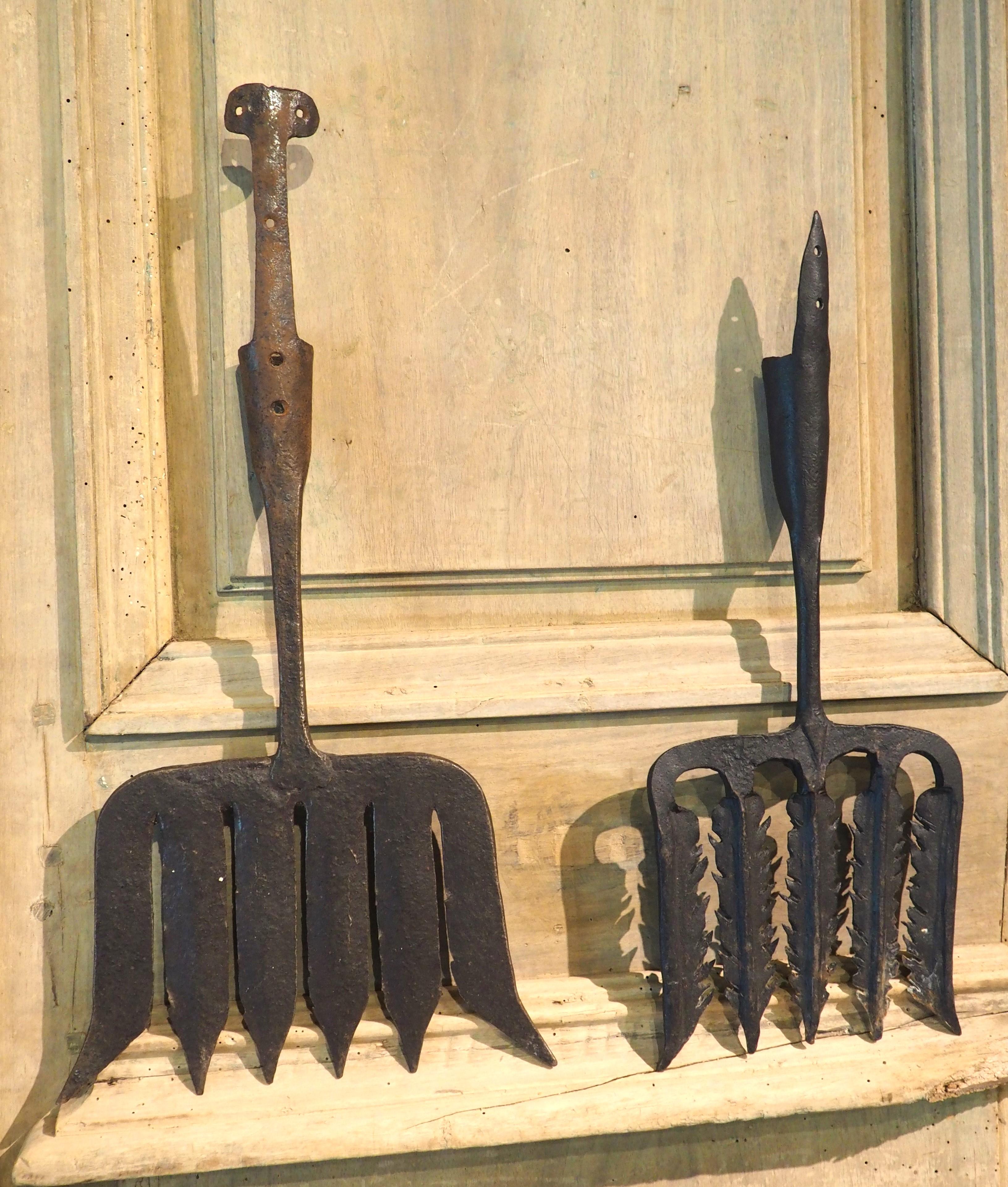 Set of 18th Century Dutch Forged Iron Eel Catchers 8