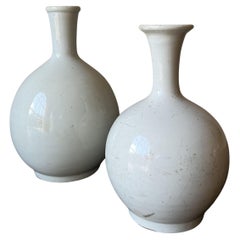 Ensemble de vases coréens blancs du 18e siècle