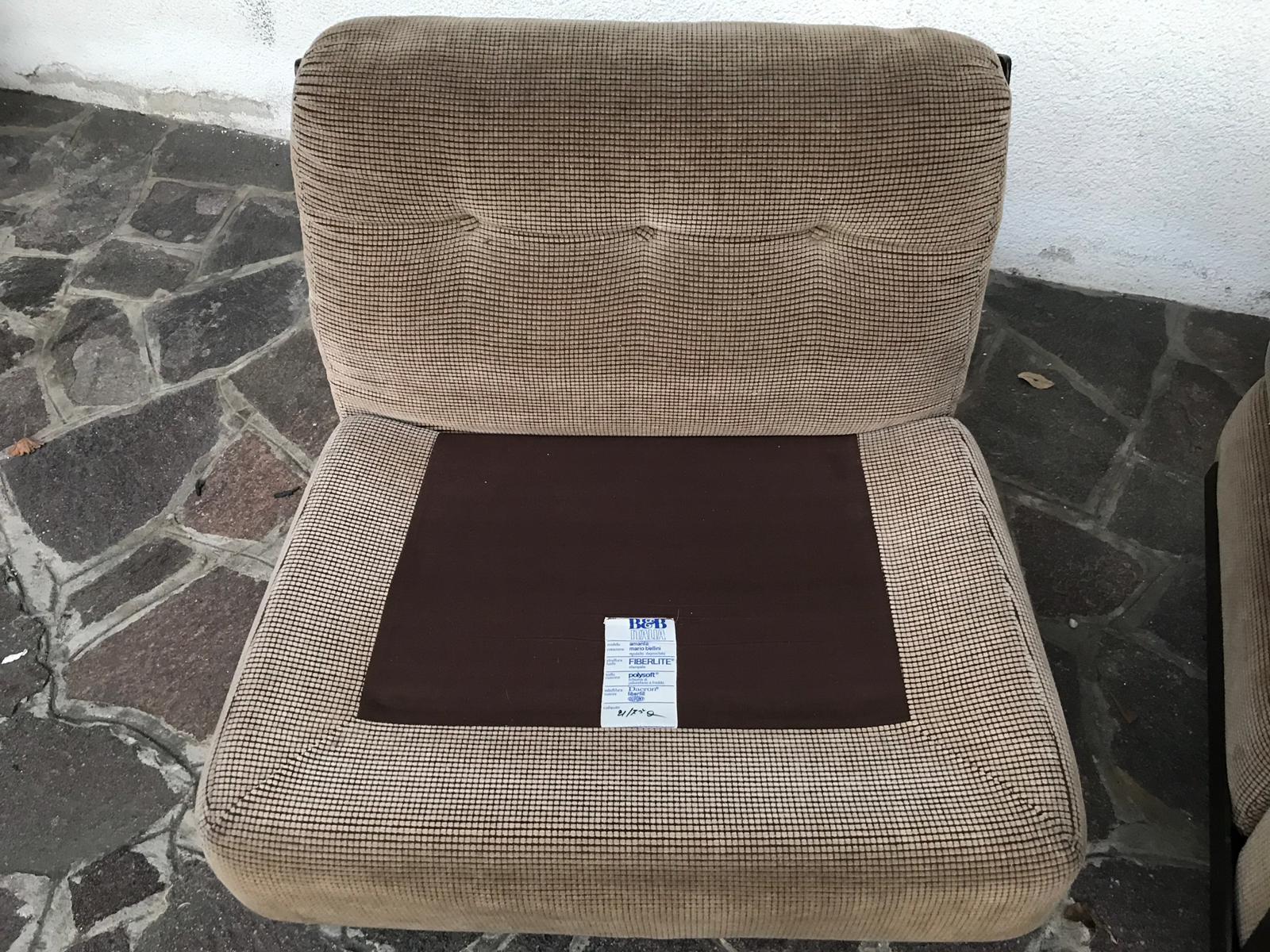 Set of 19 Amanta Lounge Chairs Designer Mario Bellini for B&B, Italia In Good Condition For Sale In Jersey City, NJ