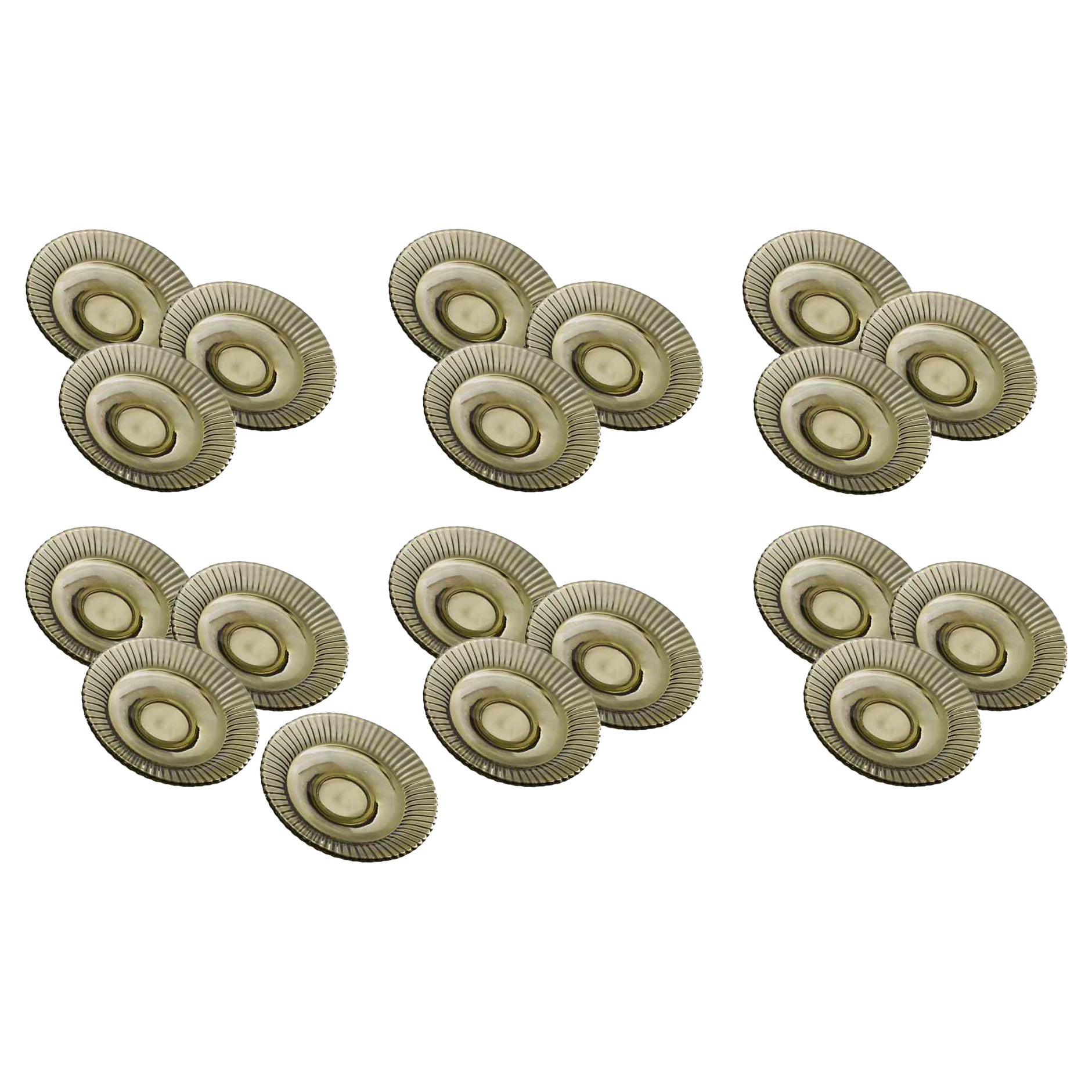 Set of 19 Art Glass Plates, 1970s