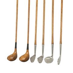 Set of 1920s Hickory Shafted Golf Clubs