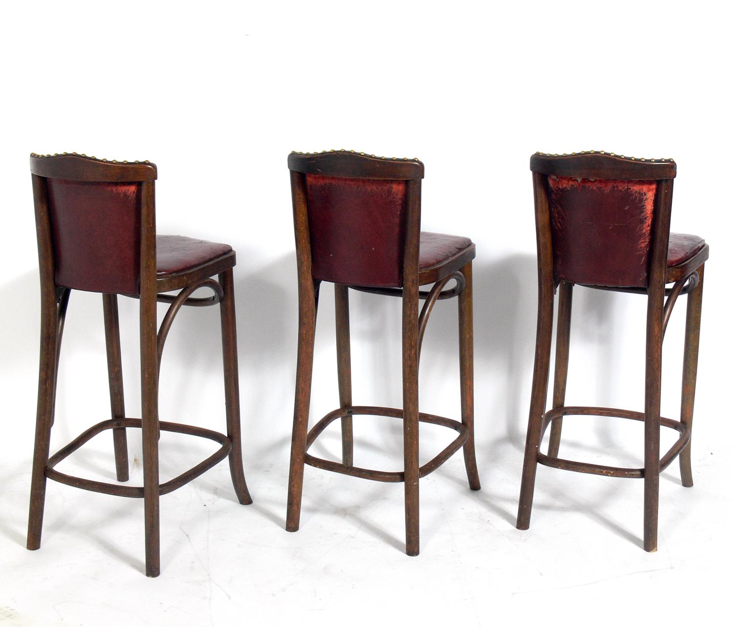 cognac leather bar stools