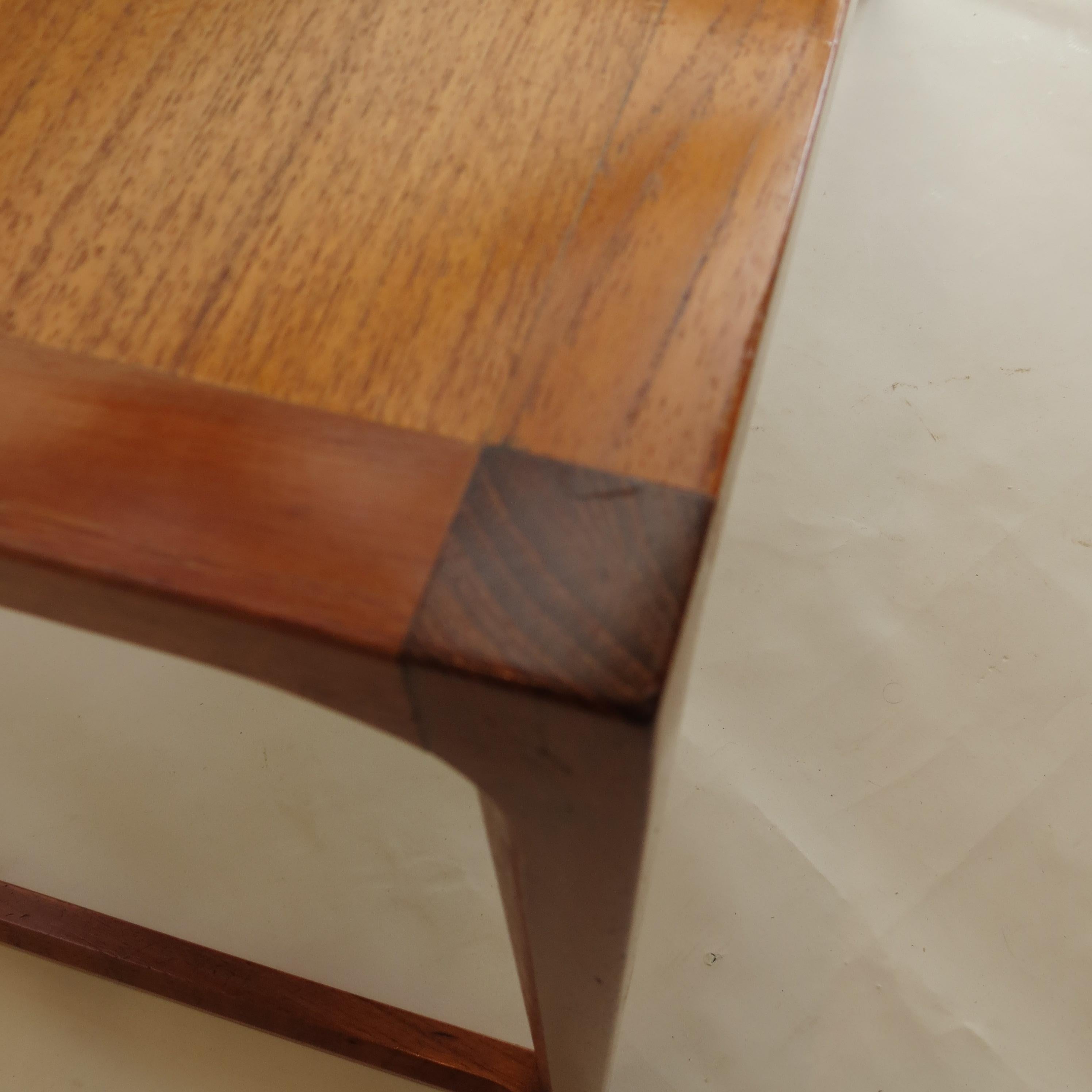 Mid-20th Century Set of 1950s Danish Aksel Kjersgaard, Denmark Qube Tables Nest of 3 Cube Coffee