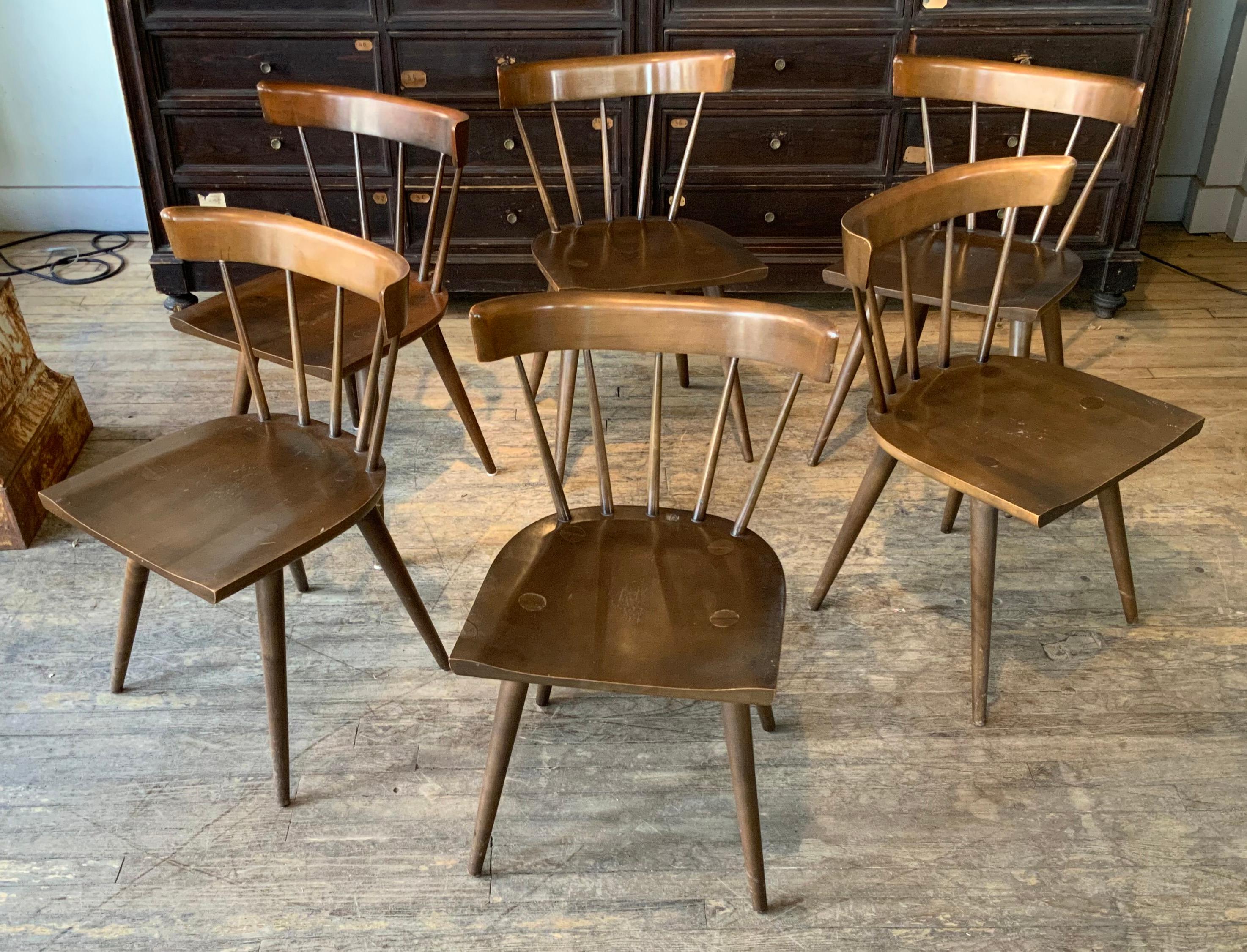 Mid-Century Modern Set of Six 1950's Mid Century Dining Chairs by Paul McCobb