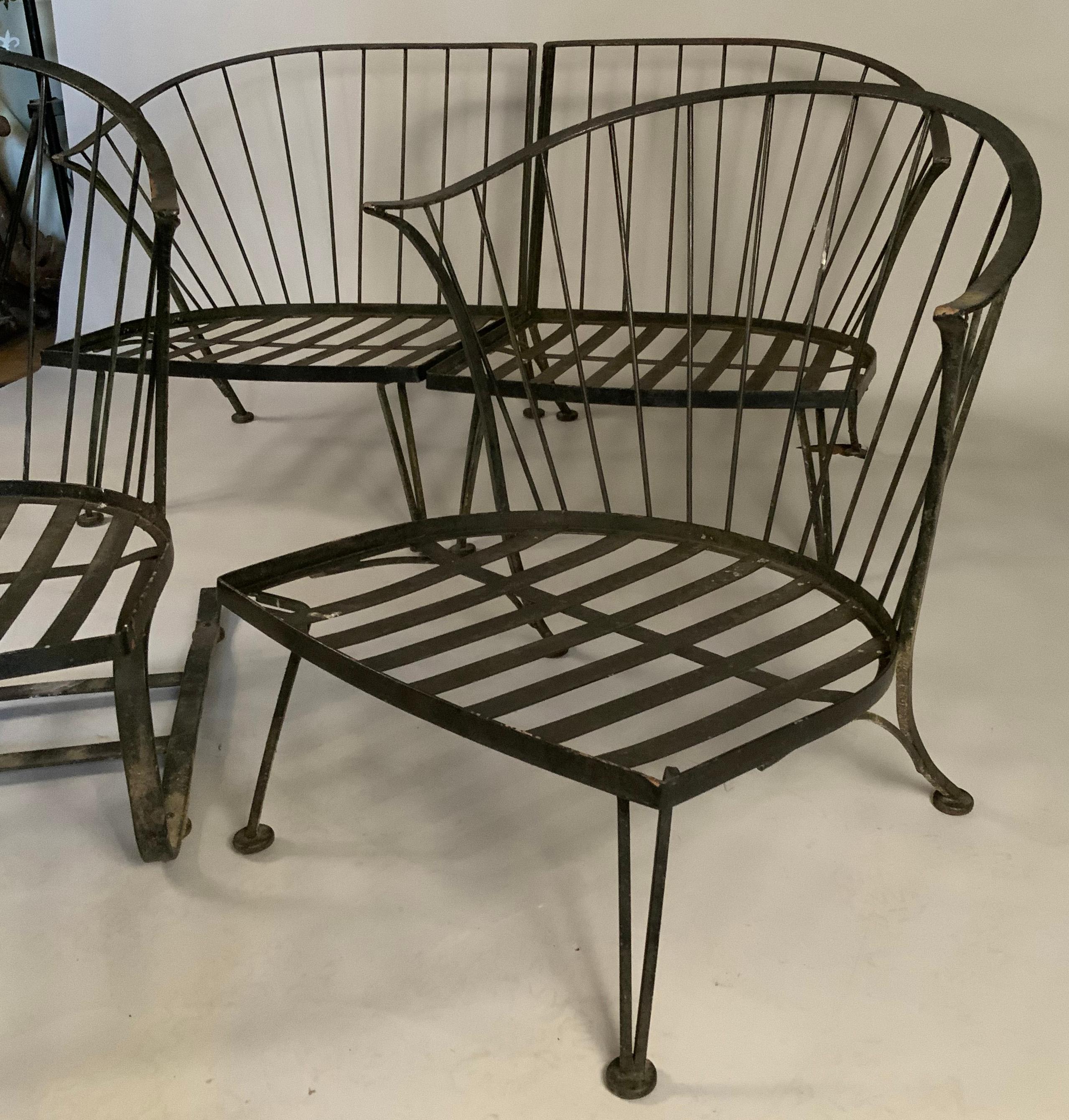 Mid-Century Modern Set of 1950's Pinecrest Lounge Seating by Woodard