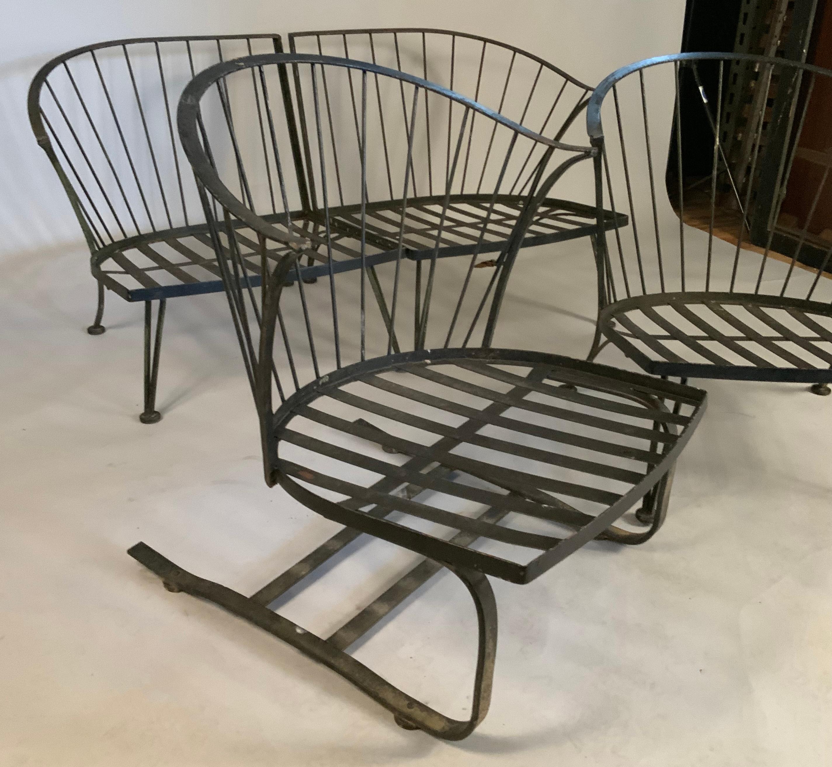American Set of 1950's Pinecrest Lounge Seating by Woodard