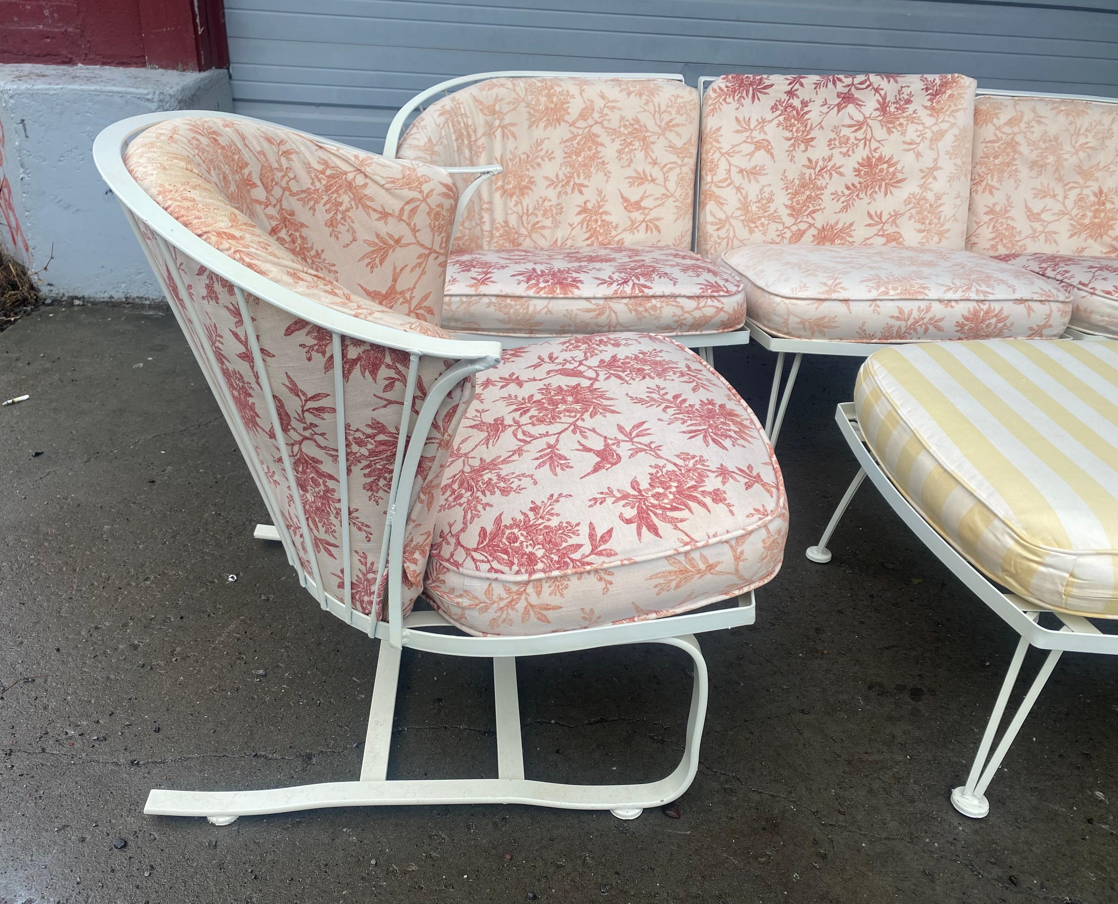 Set of 1950's Pinecrest Lounge Seating by Woodard, , rare springer chair & ottoman 2