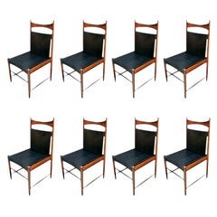 Set of 1960s Brazilian Jacaranda Wood Cantu Dining Chairs by Sergio Rodrigues